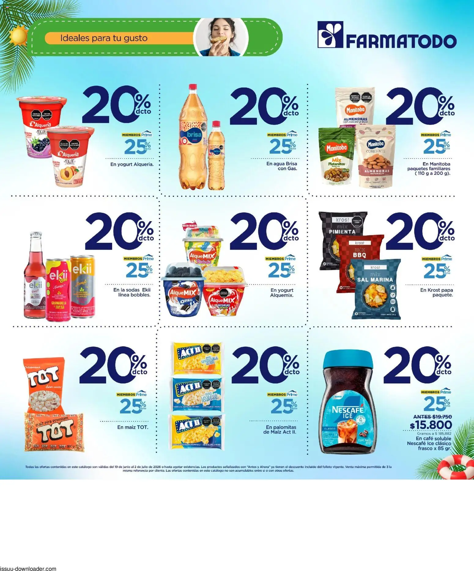 FarmaTodo revista - valida desde el 19/06/2026 | Página: 3 | Productos: Almendras, Fresa, Maiz, Yogurt