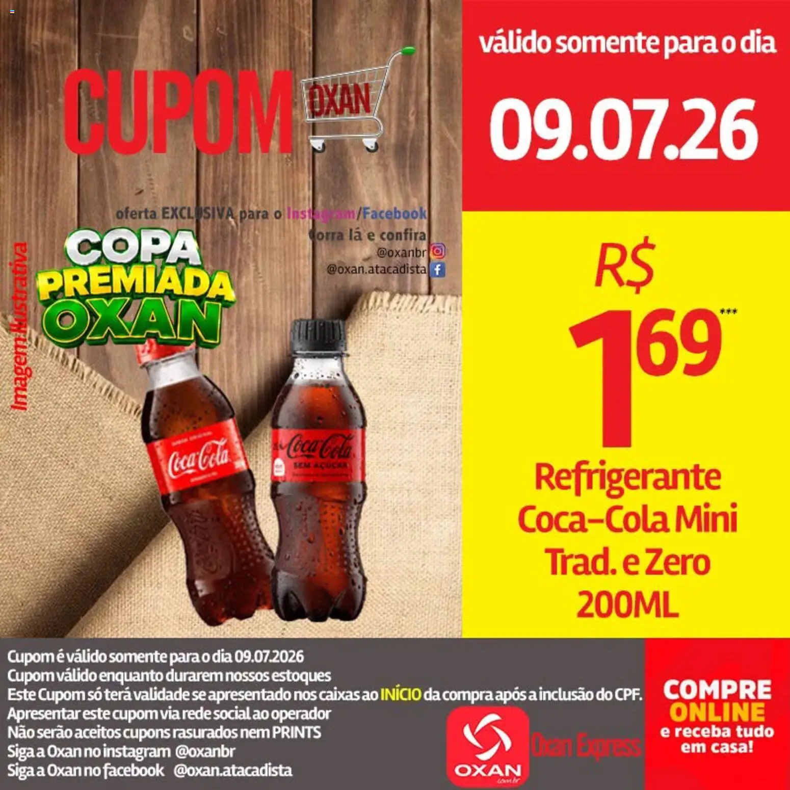 Oxan Atacadista Folheto - válido de 09/07/2026 | Página: 23 | Produtos: Cola, Copa, Açúcar, Refrigerante