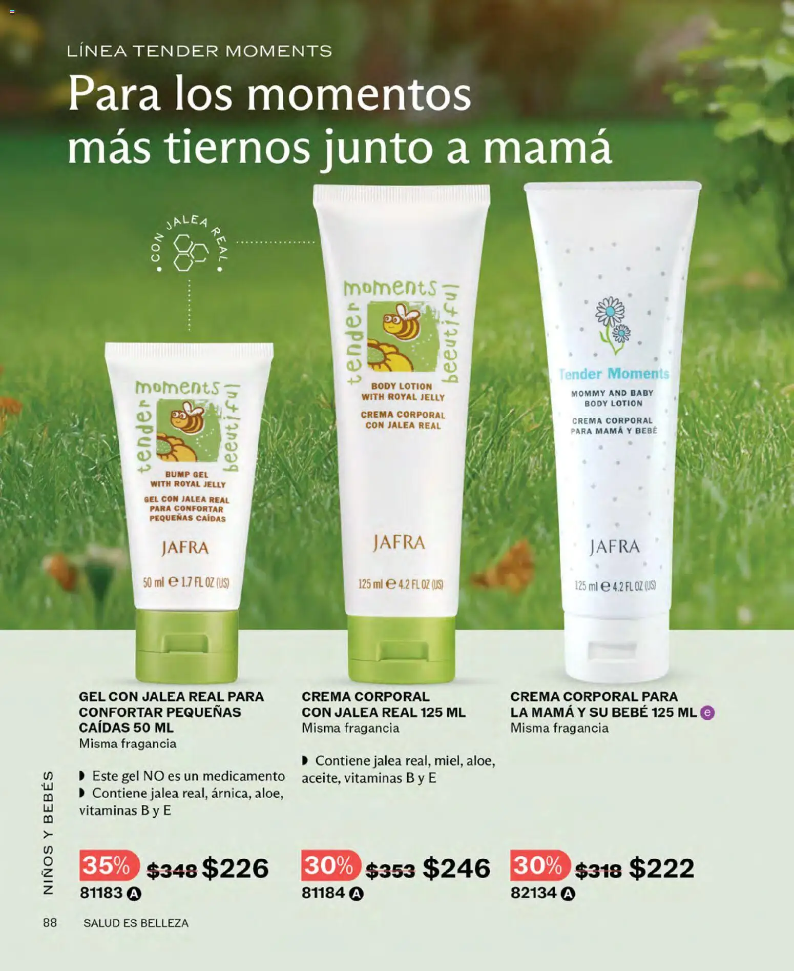 Nuevas ofertas de JAFRA válidas en toda la República Mexicana desde el 01.04.2026. ¡Encuentra las mejores ofertas en JAFRA catálogo! | Página: 88 | Productos: Crema, Vitaminas, Body, Fragancia