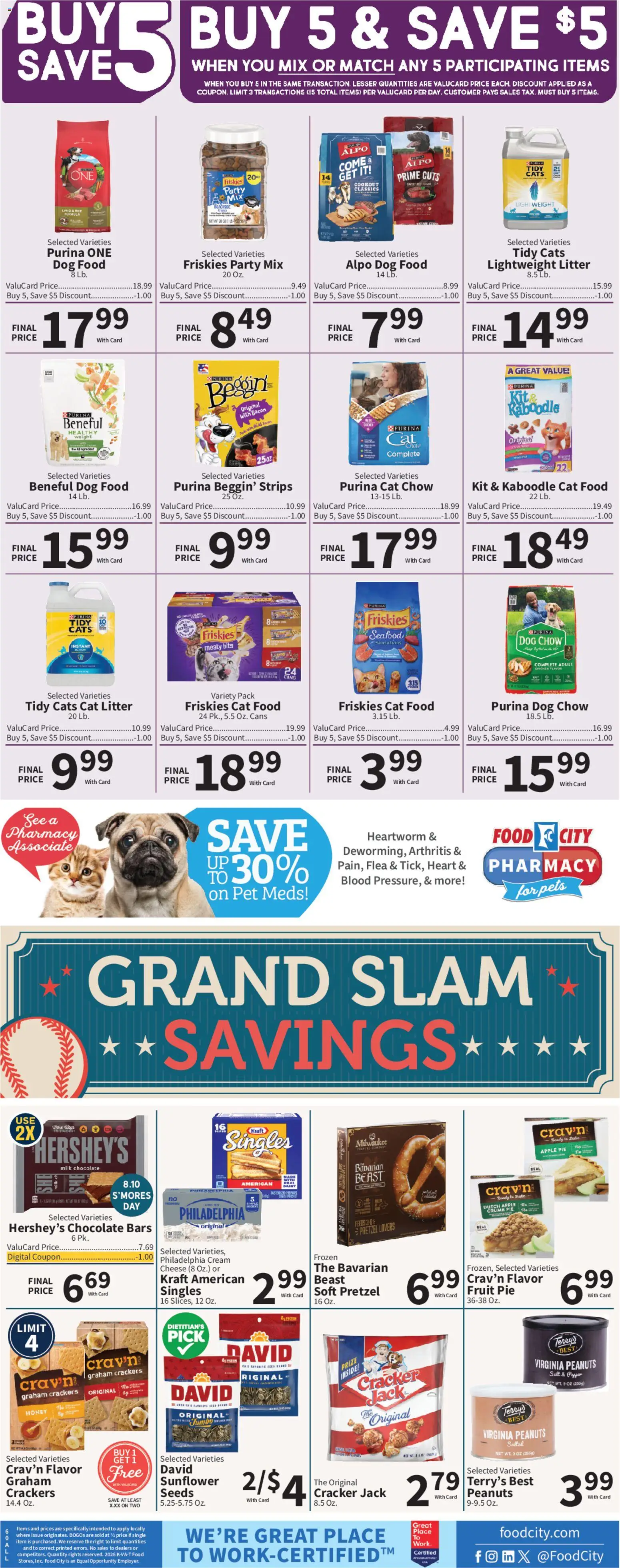 Food City Weekly Ad - valid from 08/05/2026 | Page: 10 | Products: Cat Food, Cream, Crumb Pie, Weight
