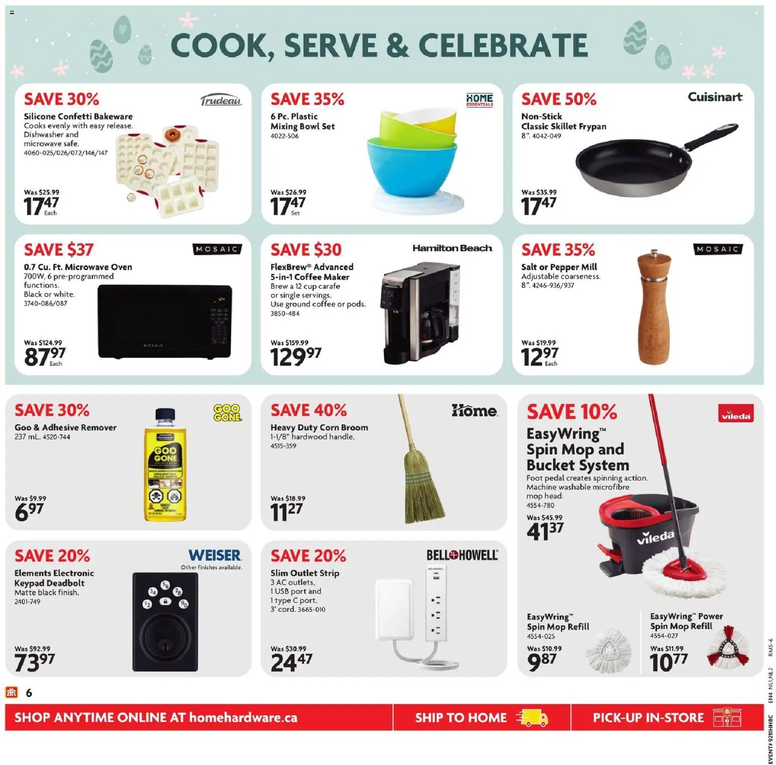 Home Hardware flyer valid from 12.03.2026 | Page: 7 | Products: Oven, Dishwasher, Coffee maker, Coffee