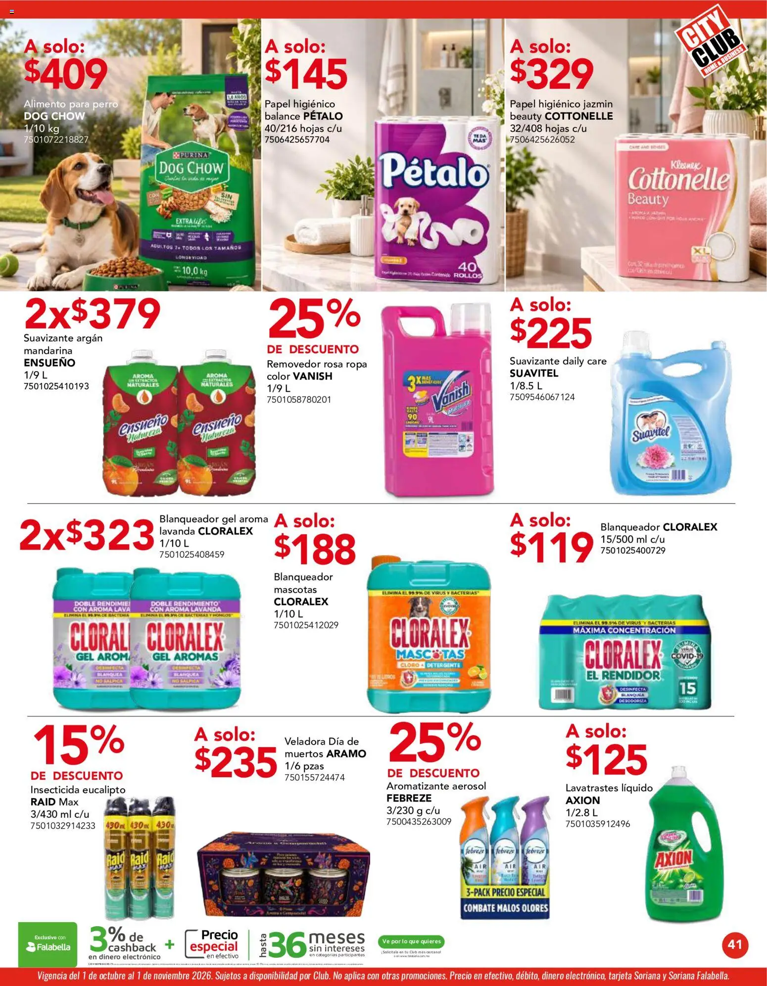 Nuevas ofertas de City Club válidas en toda la República Mexicana desde el 01/10/2026. ¡Encuentra las mejores ofertas en City Club catálogo! | Página: 41