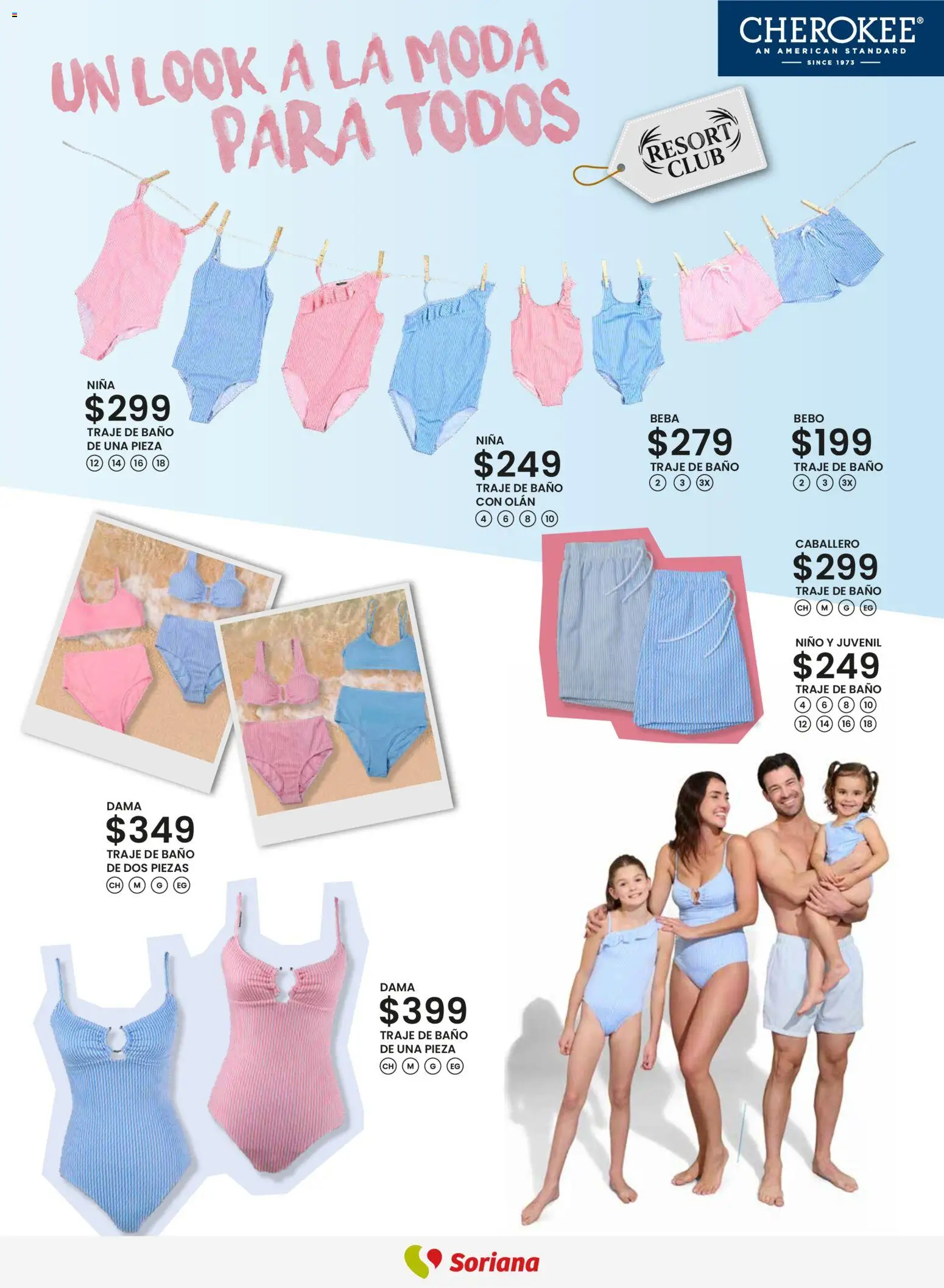 Nuevas ofertas de Soriana válidas en toda la República Mexicana desde el 12.03.2026. ¡Encuentra las mejores ofertas en Soriana - Catálogo Primavera Verano Híper Nacional! | Página: 6 | Productos: Traje, Traje de baño, Baño