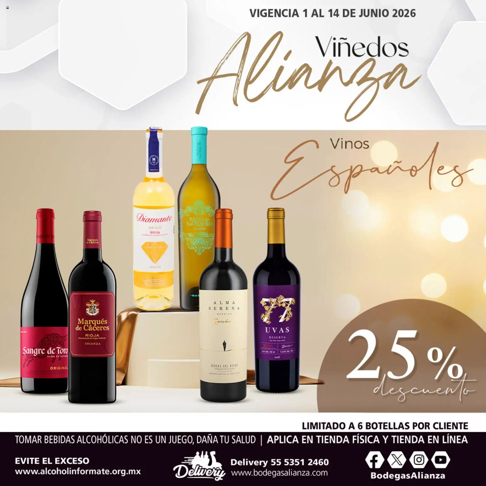Nuevas ofertas de Bodegas Alianza válidas en toda la República Mexicana desde el 01.06.2026. ¡Encuentra las mejores ofertas en Bodegas Alianza catálogo Viñedos Alianza! | Página: 3