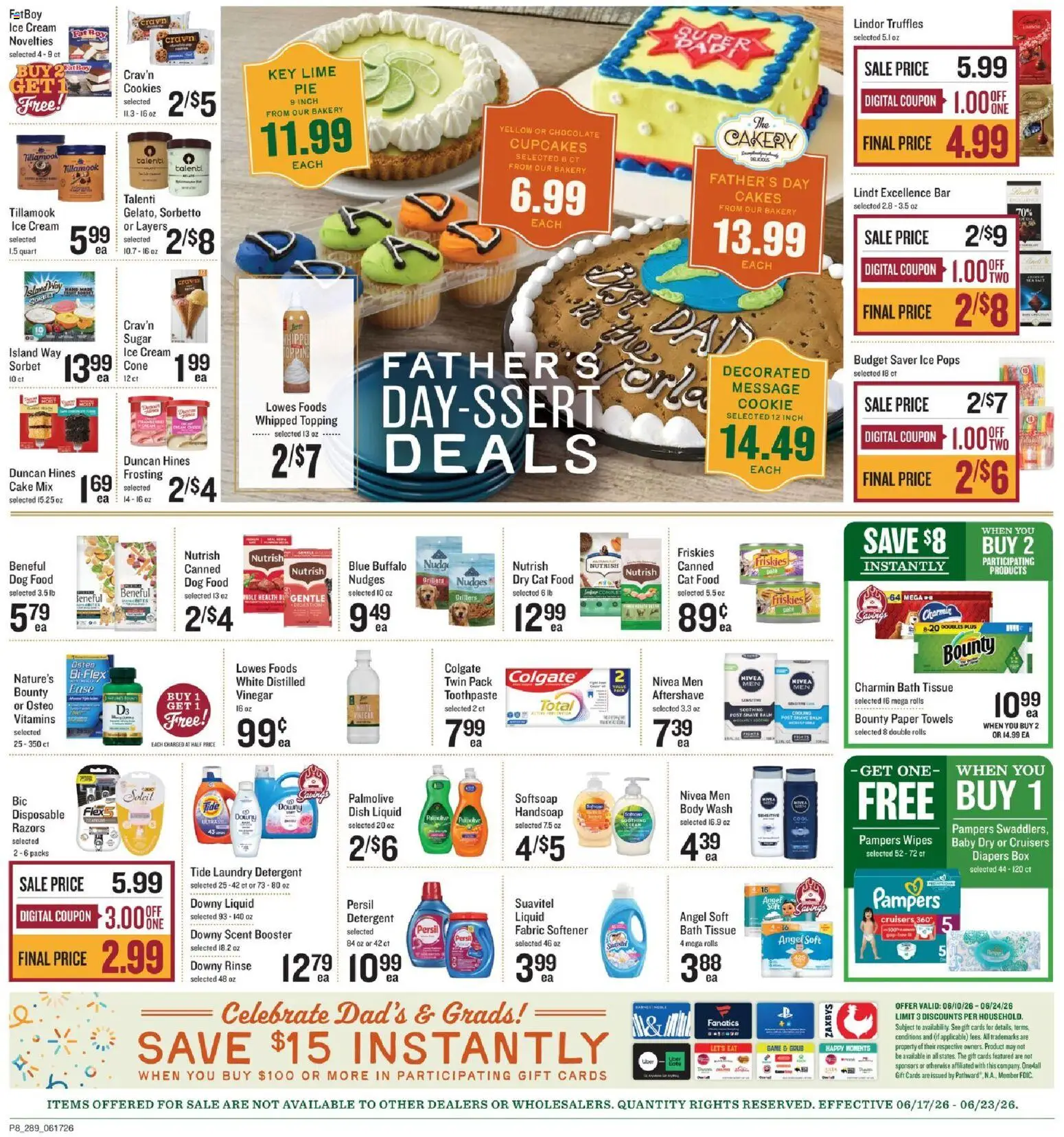 Lowes Foods Weekly Ad - GA - valid from 17.06.2026 | Page: 13 | Products: Box, Fabric softener, Cookies, Ice cream