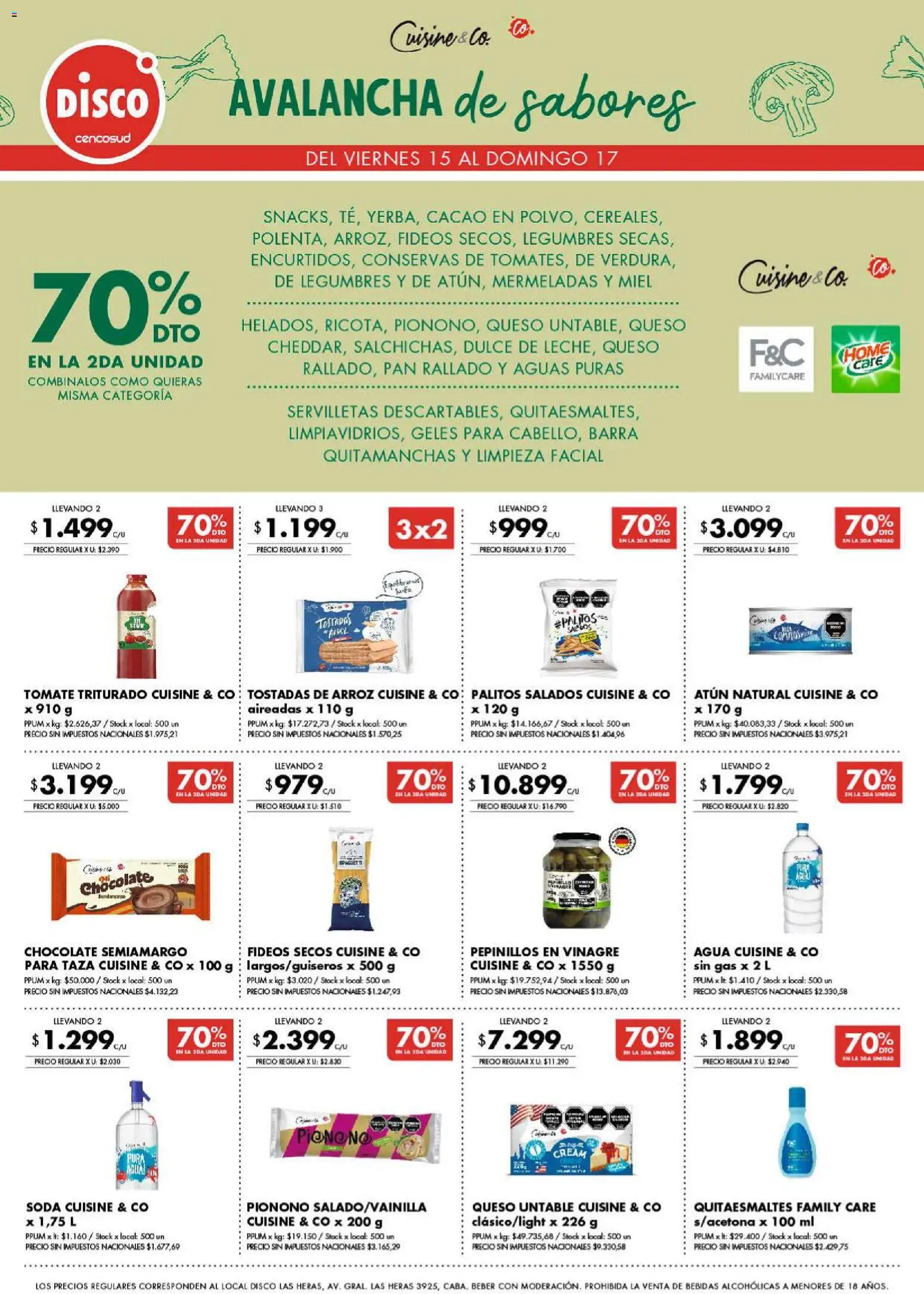 Disco - Superofertas │ válido desde el 14.05.2026 | Página: 7 | Productos: Servilletas, Tomate, Pan, Fideos