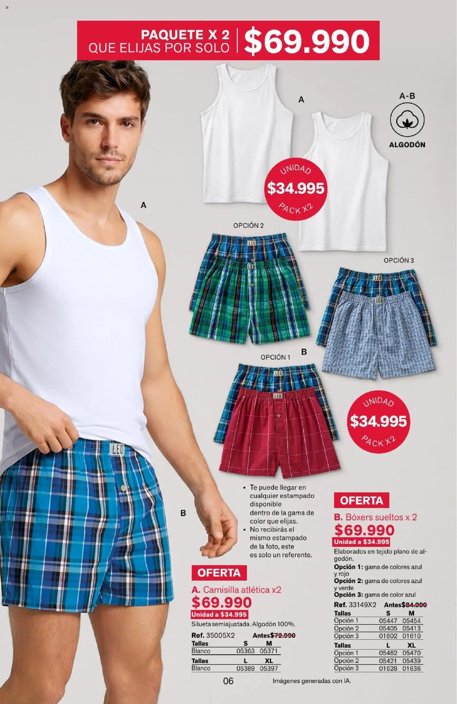 Leonisa revista - valida desde el 04/08/2026 | Página: 6 | Productos: Té, Algodón, Boxers