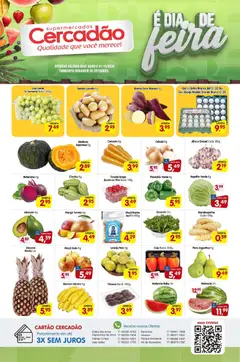 Cercadão - Ofertas da semana - Pré-Visualização do folheto da loja Cercadão, válido de 30/09/2026 | Página: 1 | Produtos: Caju, Tomate, Pimentão, Abacate
