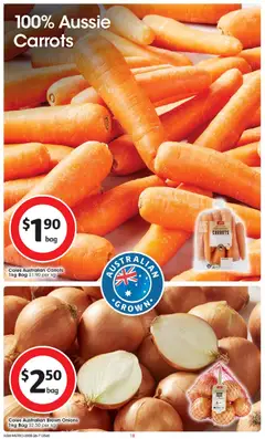 Preview of Coles catalogue  - valid from 19.05.2026 | Page: 18 | Products: Carrots, Onions, Bag