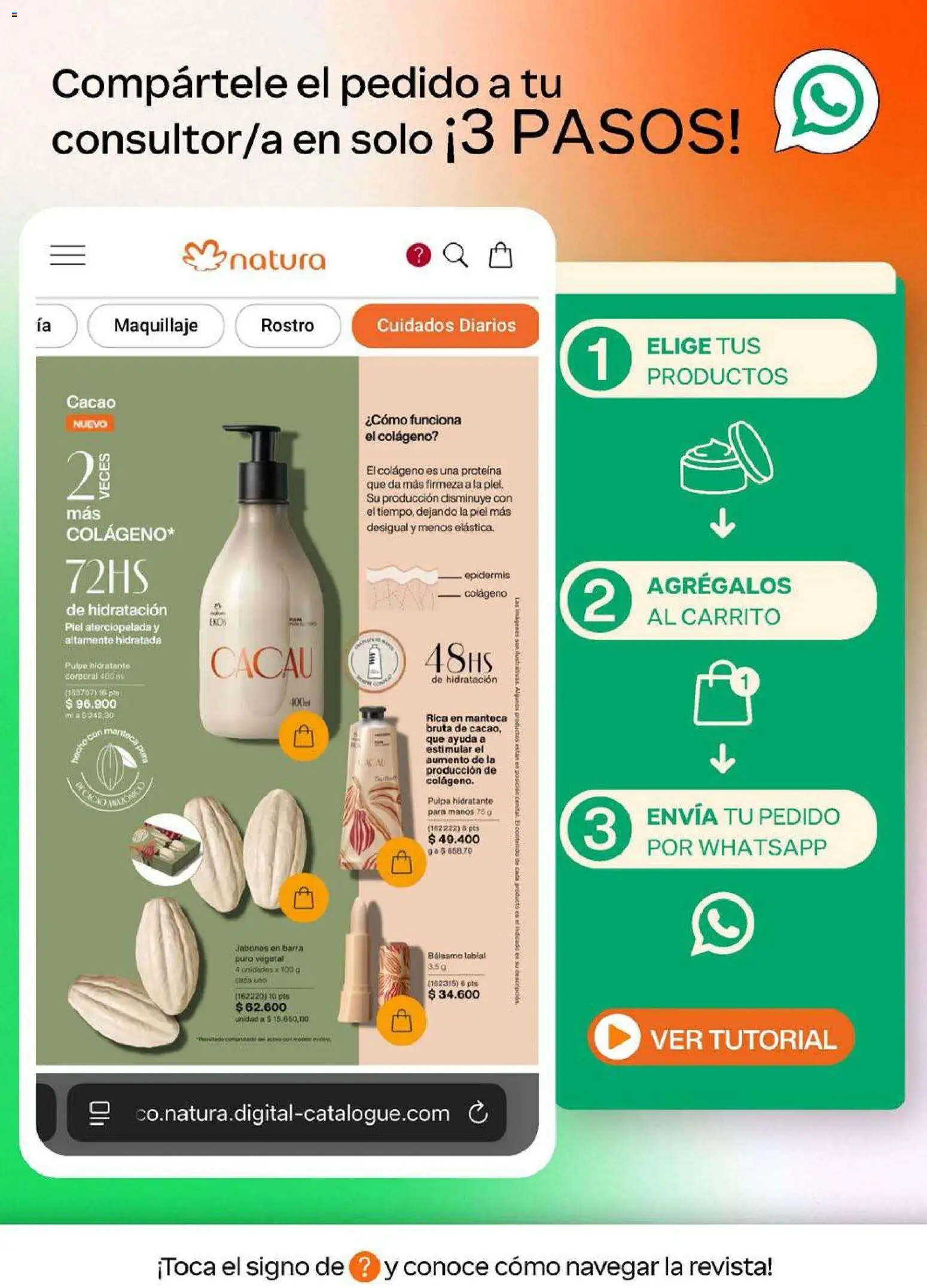 Natura revista - valida desde el 13/08/2026 | Página: 2 | Productos: Bálsamo labial, Bálsamo, Proteína, Cacao
