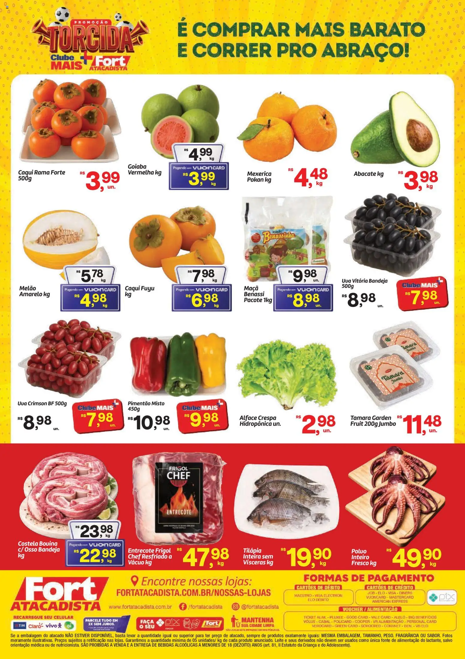 Fort Atacadista Folheto - válido de 26.05.2026 | Página: 2 | Produtos: Melão, Celular, Fragrância, Faca