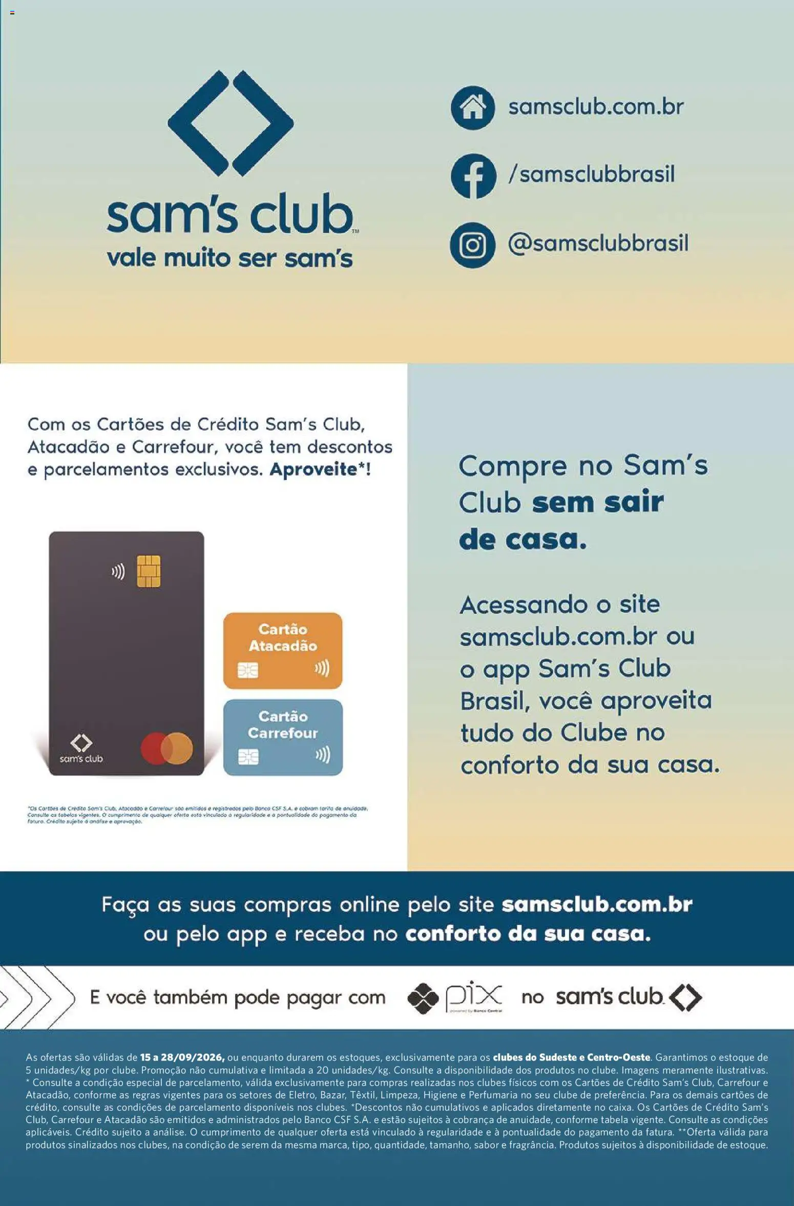 Sam's Club Folheto - válido de 15/09/2026 | Página: 11 | Produtos: Banco, Faca