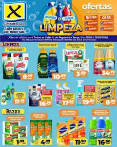 X Supermercados ofertas limpeza e utilidades - Pré-Visualização do folheto da loja X Supermercados, válido de 11.05.2026