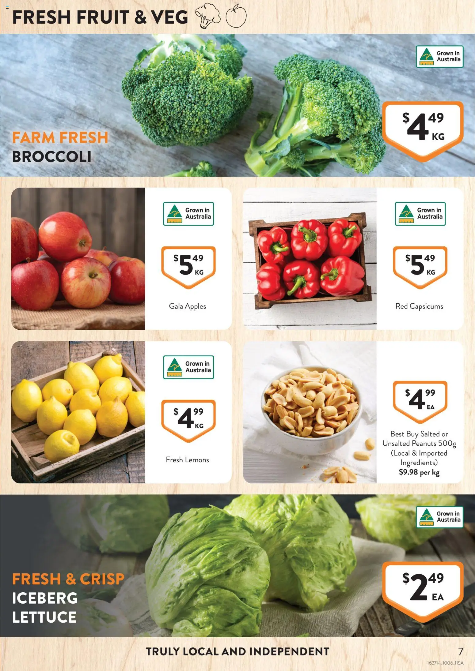 Foodworks catalogue - valid from 03/06/2026 | Page: 7 | Products: Lettuce, Apples, Peanuts
