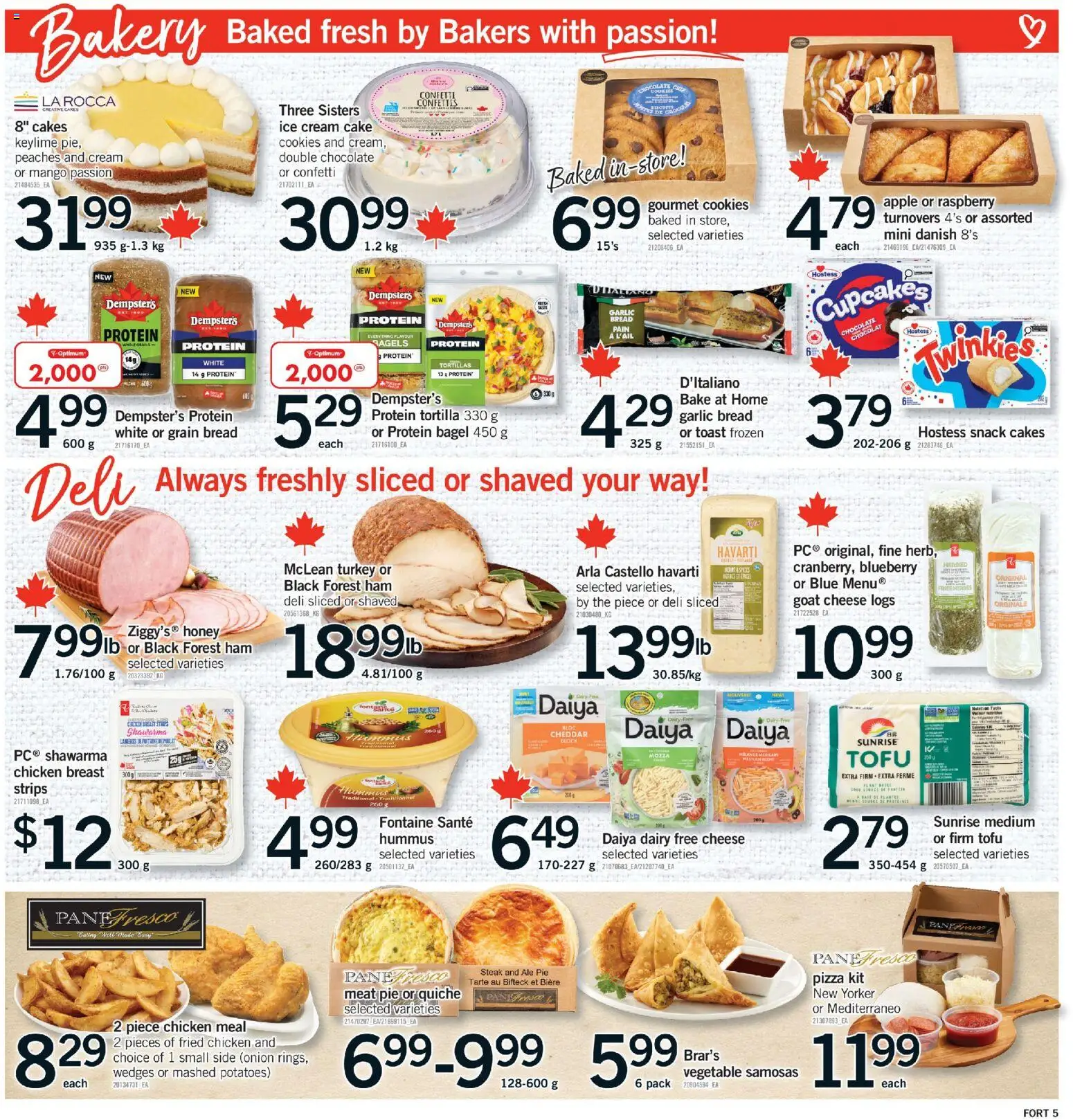 Fortinos flyer valid from 28.05.2026 | Page: 6 | Products: Potatoes, Cheese, Bread, Ham