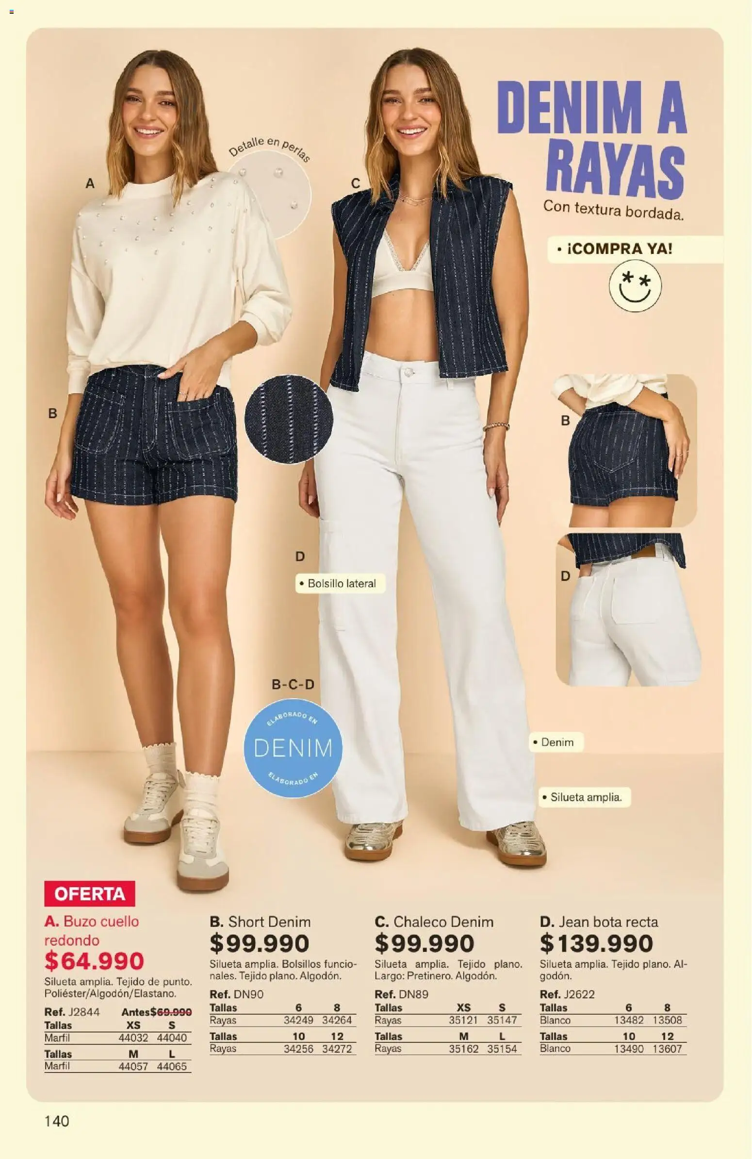 Leonisa revista - valida desde el 04/08/2026 | Página: 140 | Productos: Jean, Short, Buzo, Chaleco