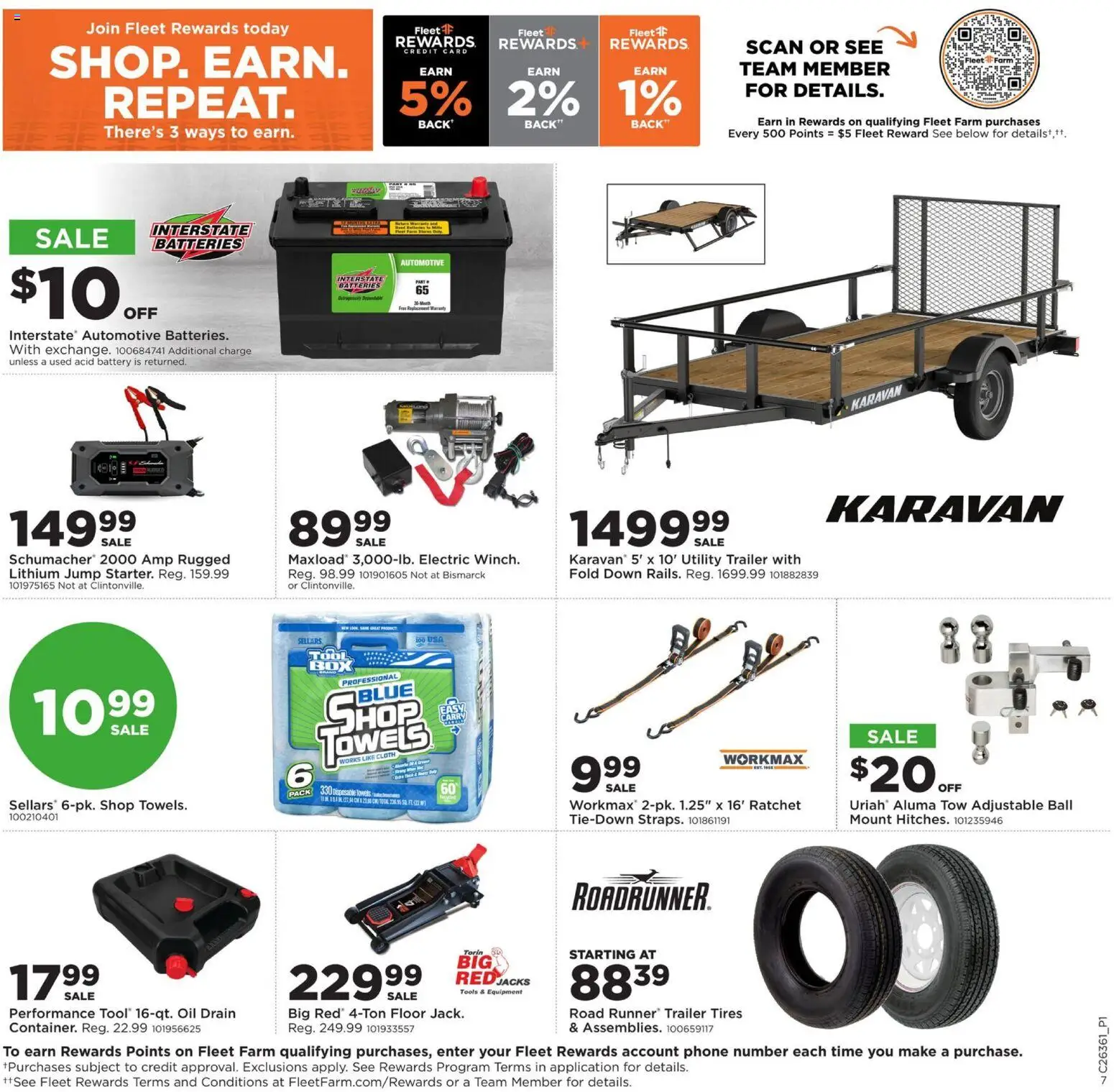 Mills Fleet Farm Weekly Ad - valid from 08/31/2026 | Page: 10 | Products: Ratchet, Phone, Jacks, Tools