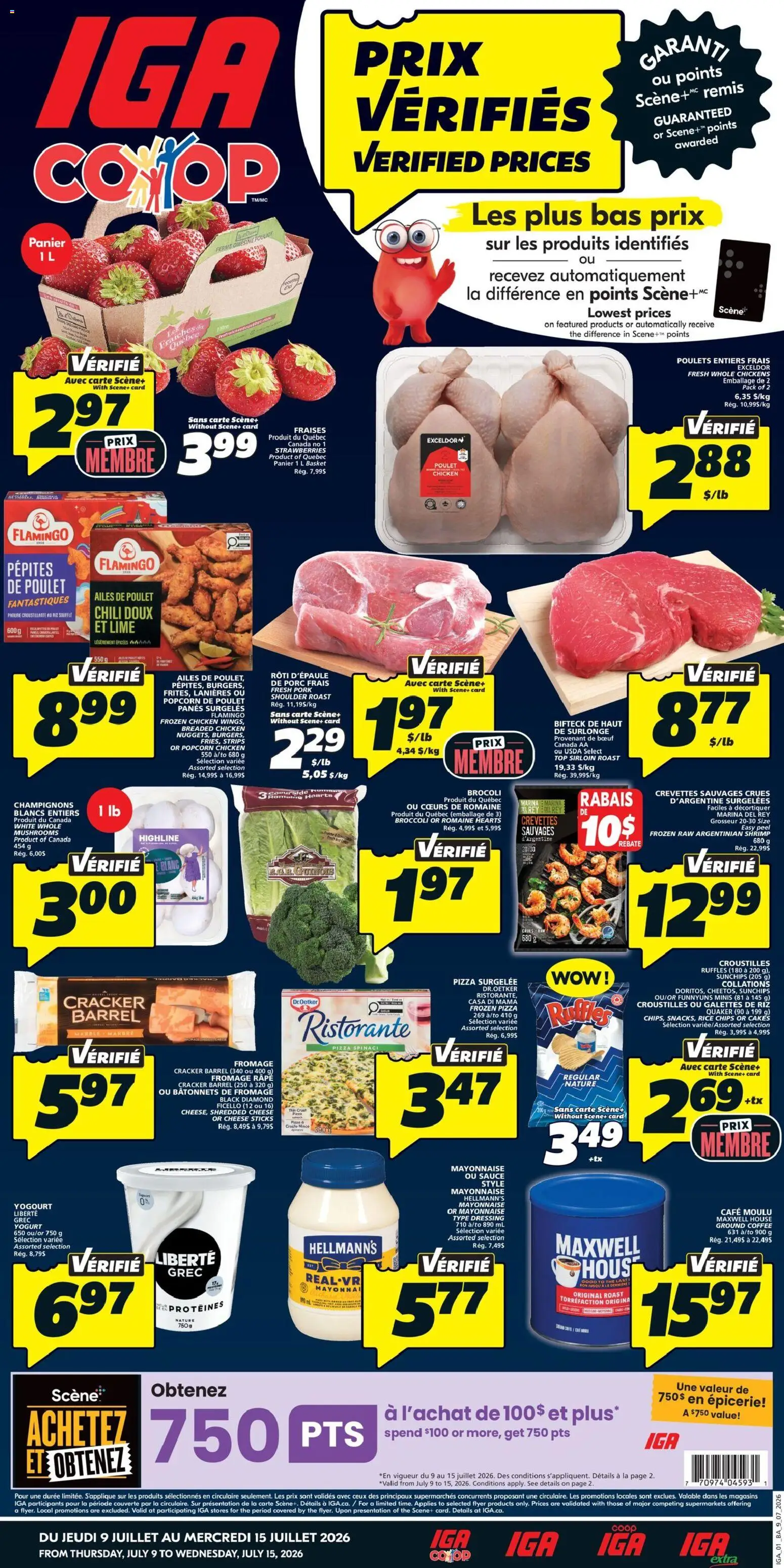 IGA flyer valid from Jul 9, 2026 | Page: 1