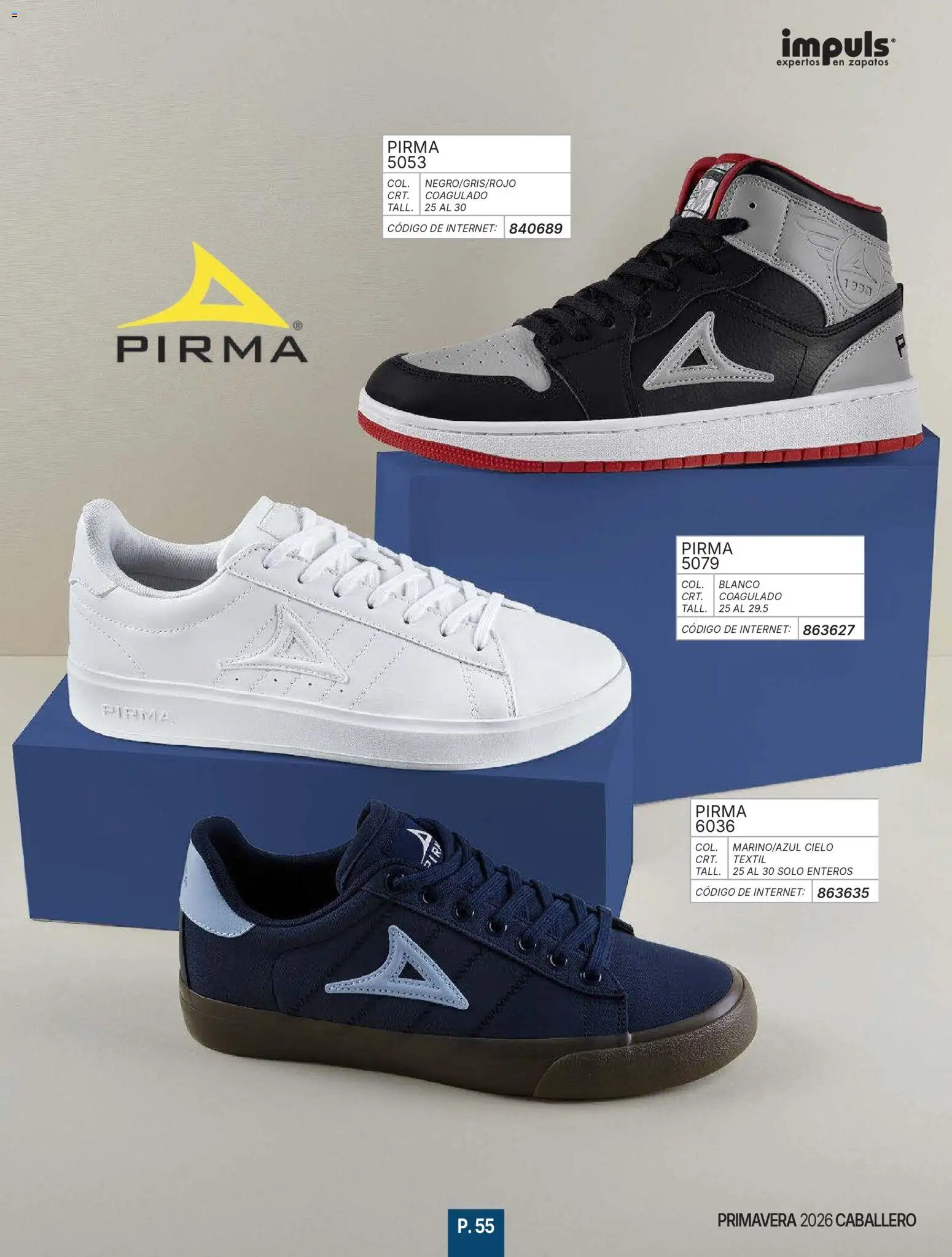 Nuevas ofertas de Impuls válidas en toda la República Mexicana desde el 01.01.2026. ¡Encuentra las mejores ofertas en Impuls catálogo Caballero! | Página: 57 | Productos: Zapatos