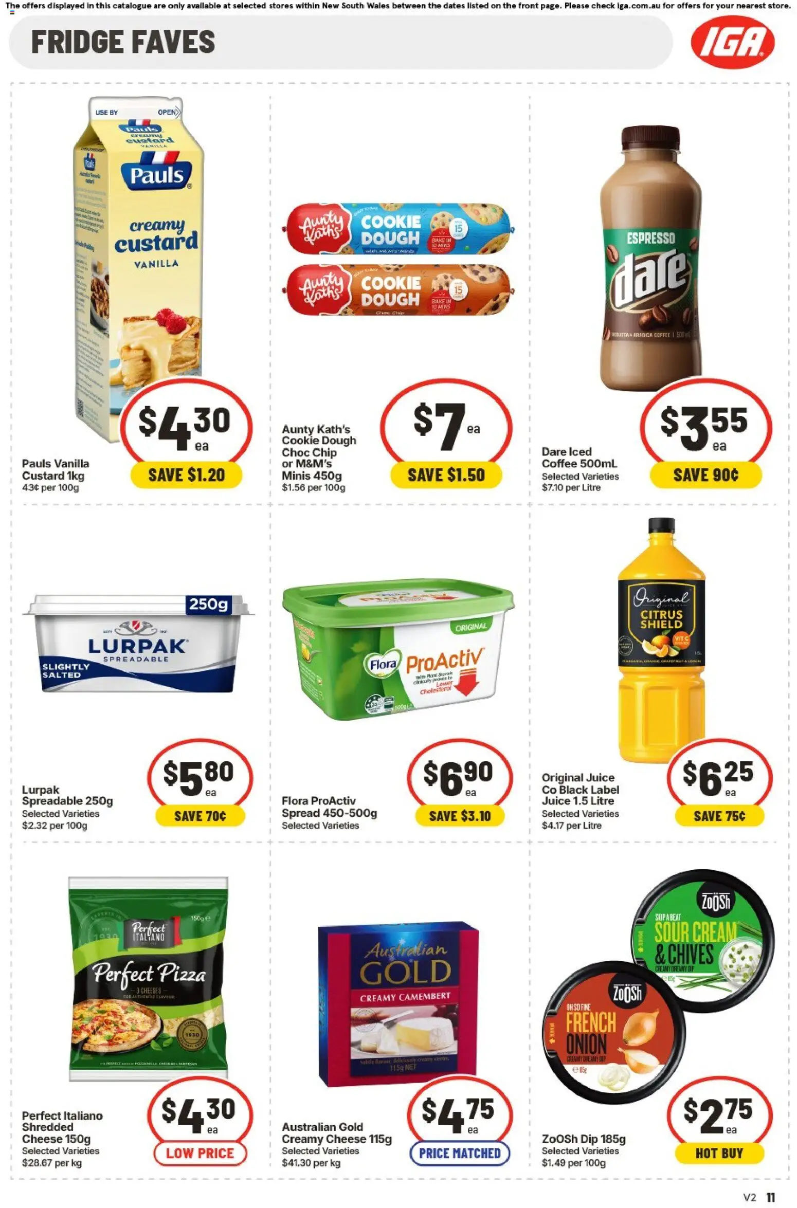 IGA catalogue - valid from 01/07/2026 | Page: 11 | Products: Coffee, Juice, Sour cream, Cream