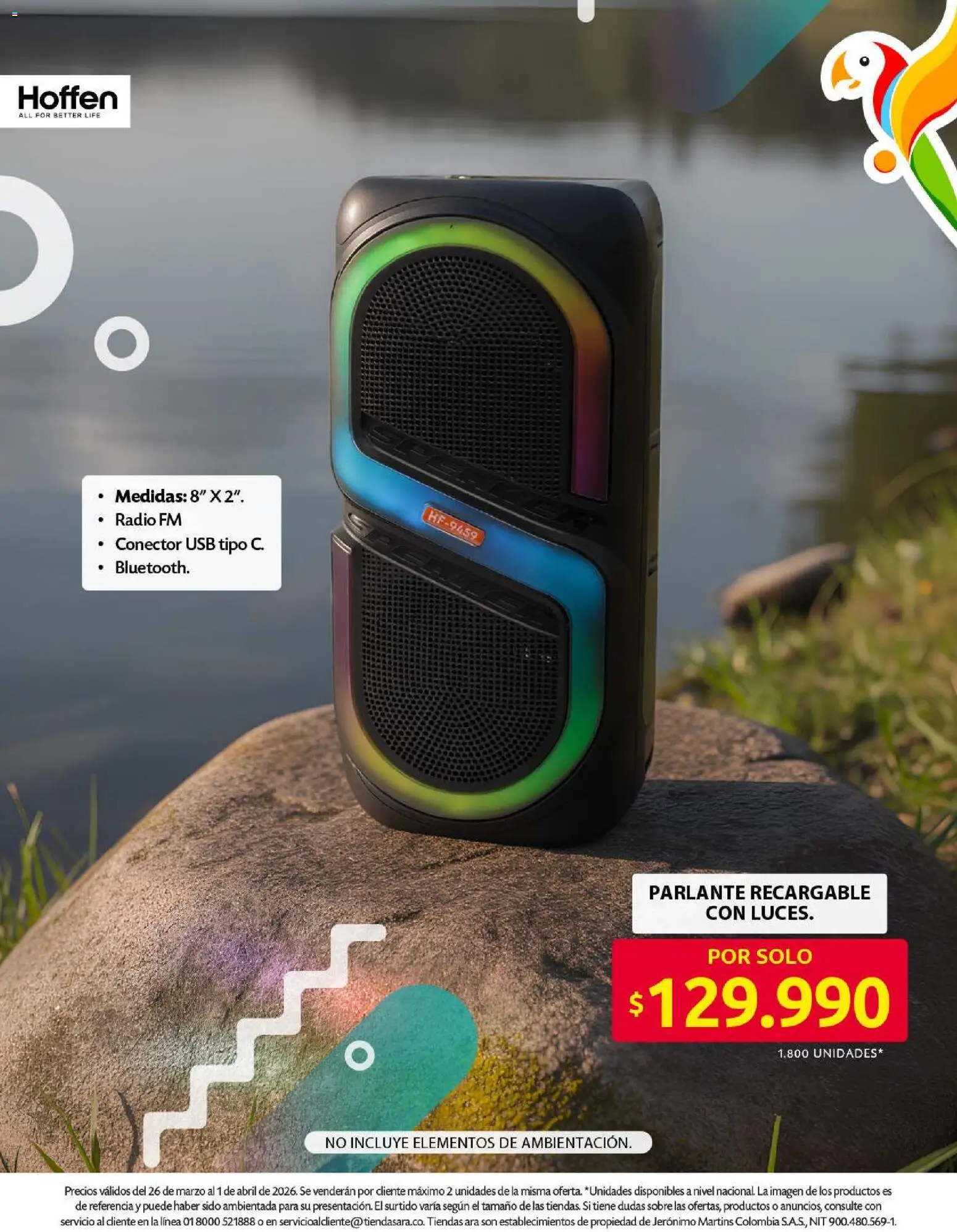 Ara revista - valida desde el 26.03.2026 | Página: 28 | Productos: Radio, Conector, Sobre, Parlante