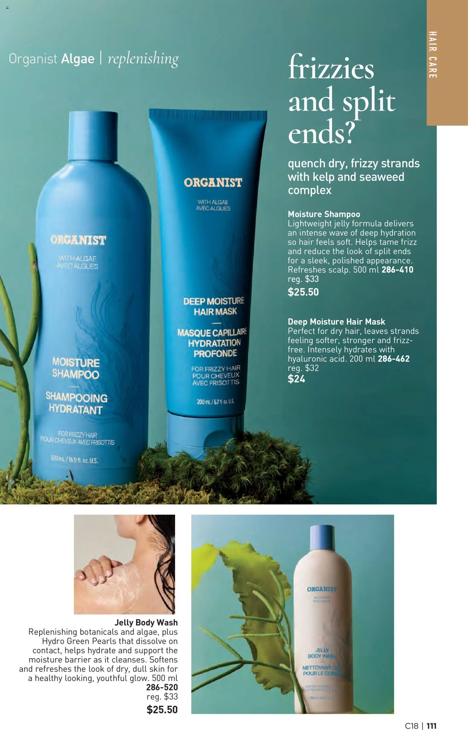 Avon flyer valid from Aug 27, 2026 | Page: 111 | Products: Shampoo, Hair mask, Mask, Body wash
