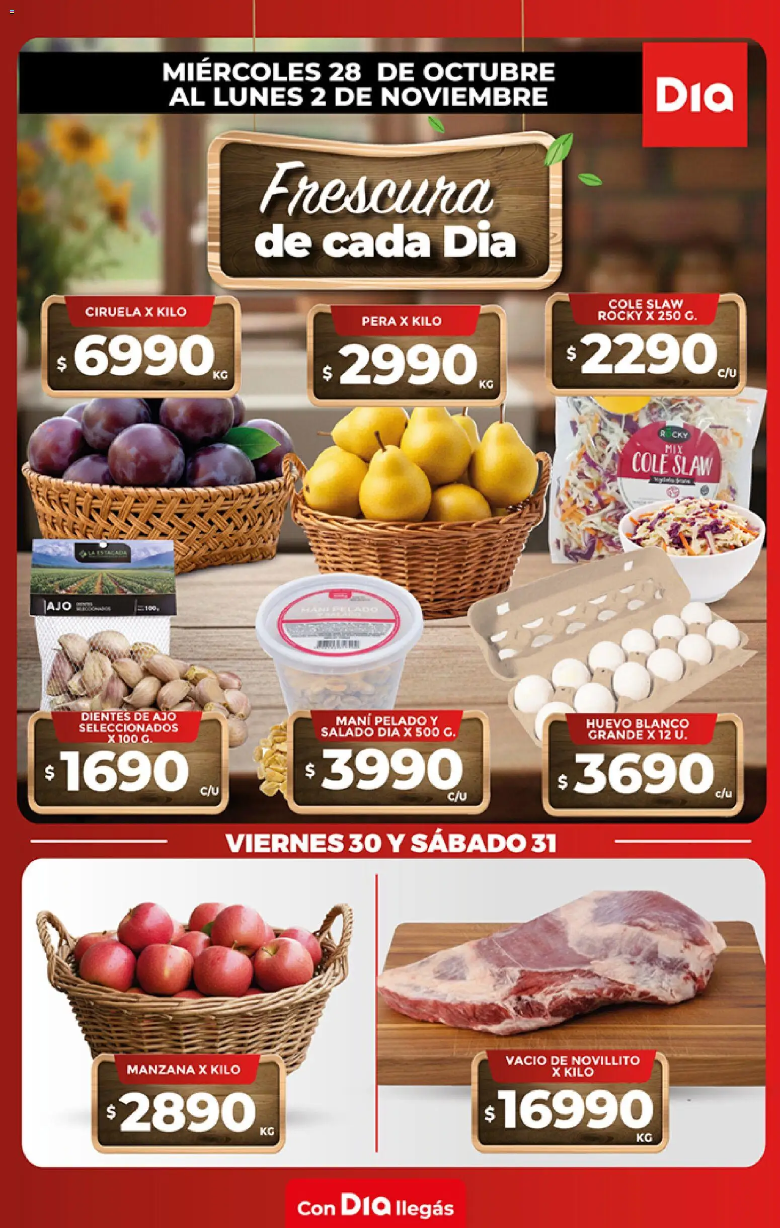 Supermercado DIA - Folleto Frescos │ válido desde el 28/10/2026 | Página: 1