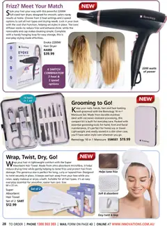 Preview of Innovations catalogue  - valid from 26.03.2026 | Page: 28 | Products: Suit, Cap, Manicure, Tools