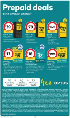 Preview of Coles catalogue - valid from 15/07/2026 | Page: 48 | Products: Battery, Tap, Date, Device