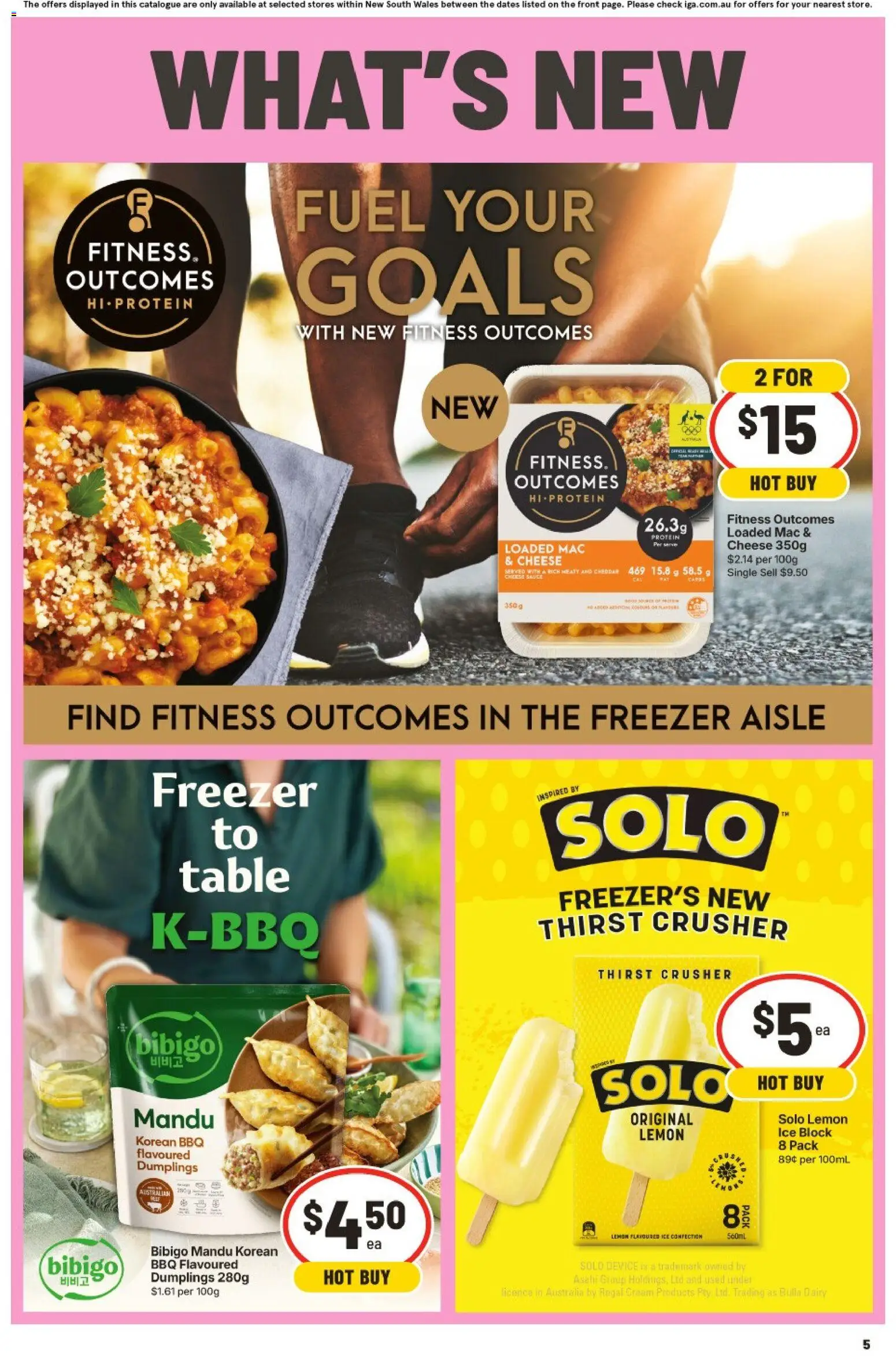 IGA catalogue - valid from 30/09/2026 | Page: 5 | Products: Dairy, Protein, Ice, Freezer
