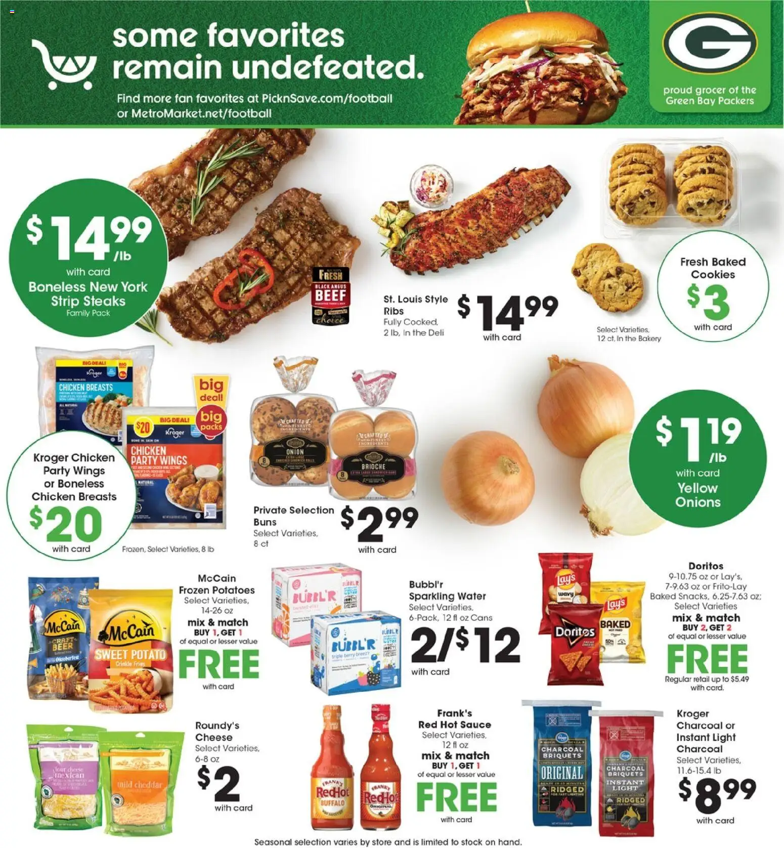 Pick ‘n Save Weekly Ad - valid from 09/30/2026 | Page: 7 | Products: Cheese, Beer, Chicken breasts, Cookies