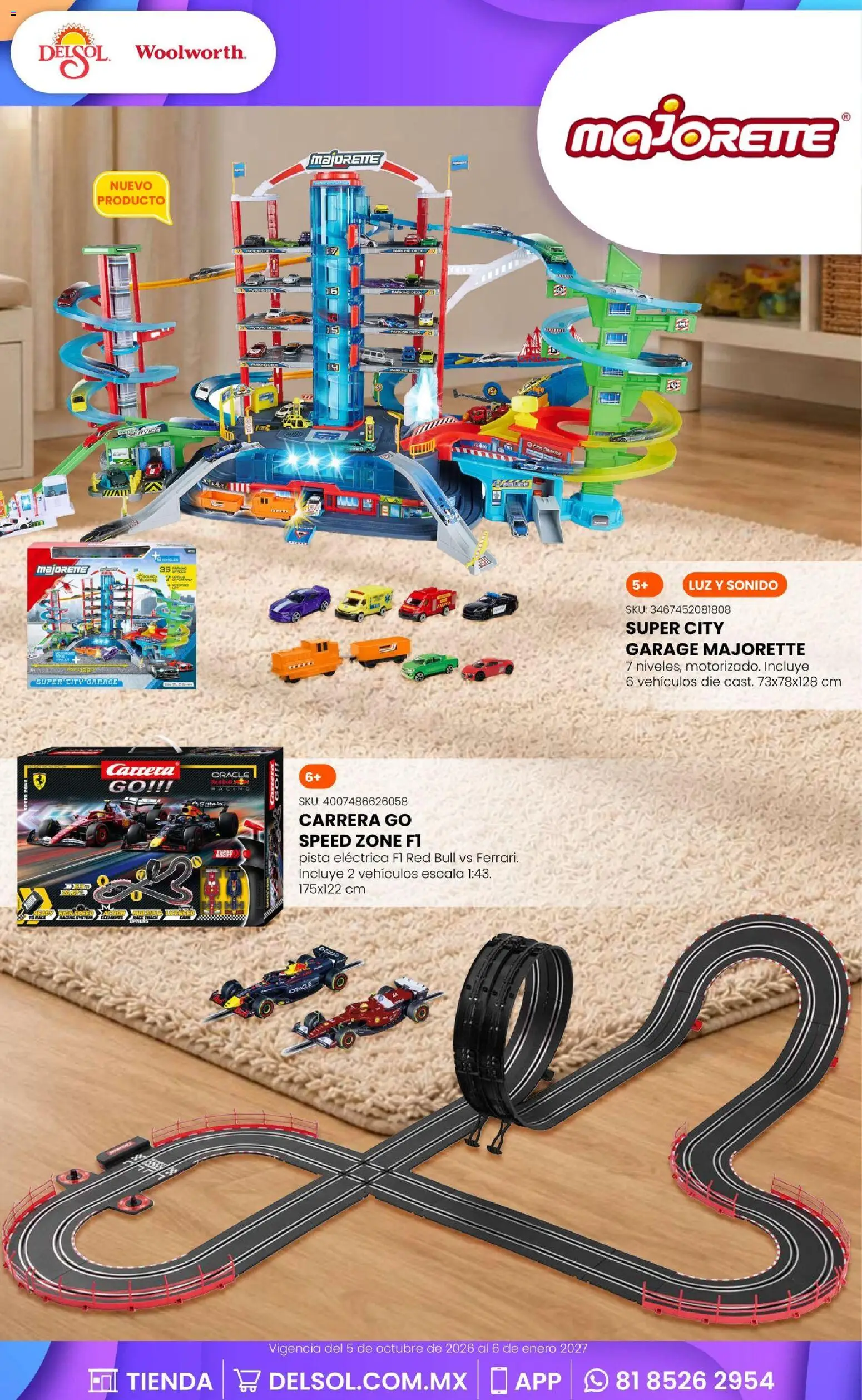 Nuevas ofertas de Del Sol y Woolworth válidas en toda la República Mexicana desde el 01/10/2026. ¡Encuentra las mejores ofertas en Del Sol y Woolworth catálogo El Castillo del Juguete! | Página: 180