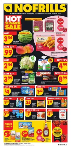 Preview of No Frills weekly flyer / circulaire from shop No Frills valid from Jul 23, 2026