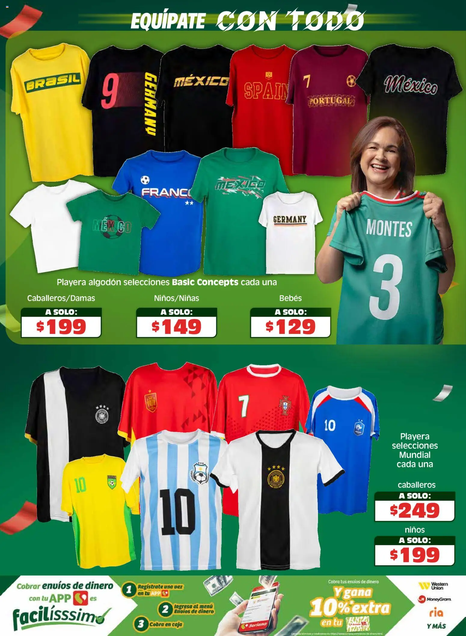 Nuevas ofertas de Soriana válidas en toda la República Mexicana desde el 14.05.2026. ¡Encuentra las mejores ofertas en Soriana En México apoyamos con todo Híper Nacional! | Página: 2 | Productos: Algodón, Playera, Caja