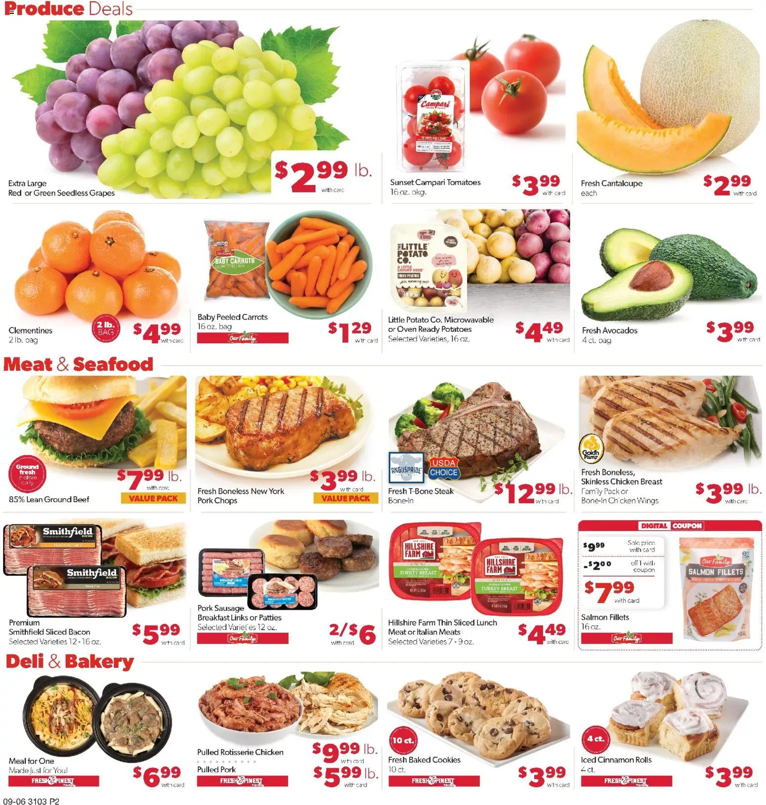 Family Fare Weekly Ad - ND - valid from 09/06/2026 | Page: 2 | Products: Potatoes, Campari, Pulled pork, Carrots