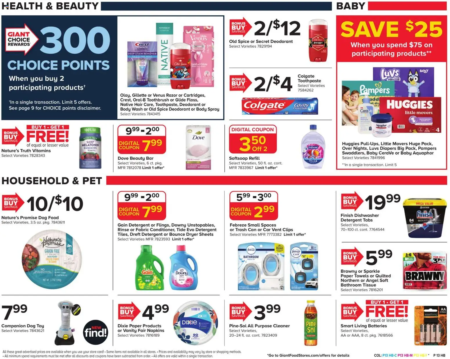 Giant Weekly Ad - valid from 07/31/2026 | Page: 14 | Products: Toothbrush, Body Wash, Dryer, Dishwasher