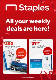 Preview of Staples weekly ads valid from 09/15/2026