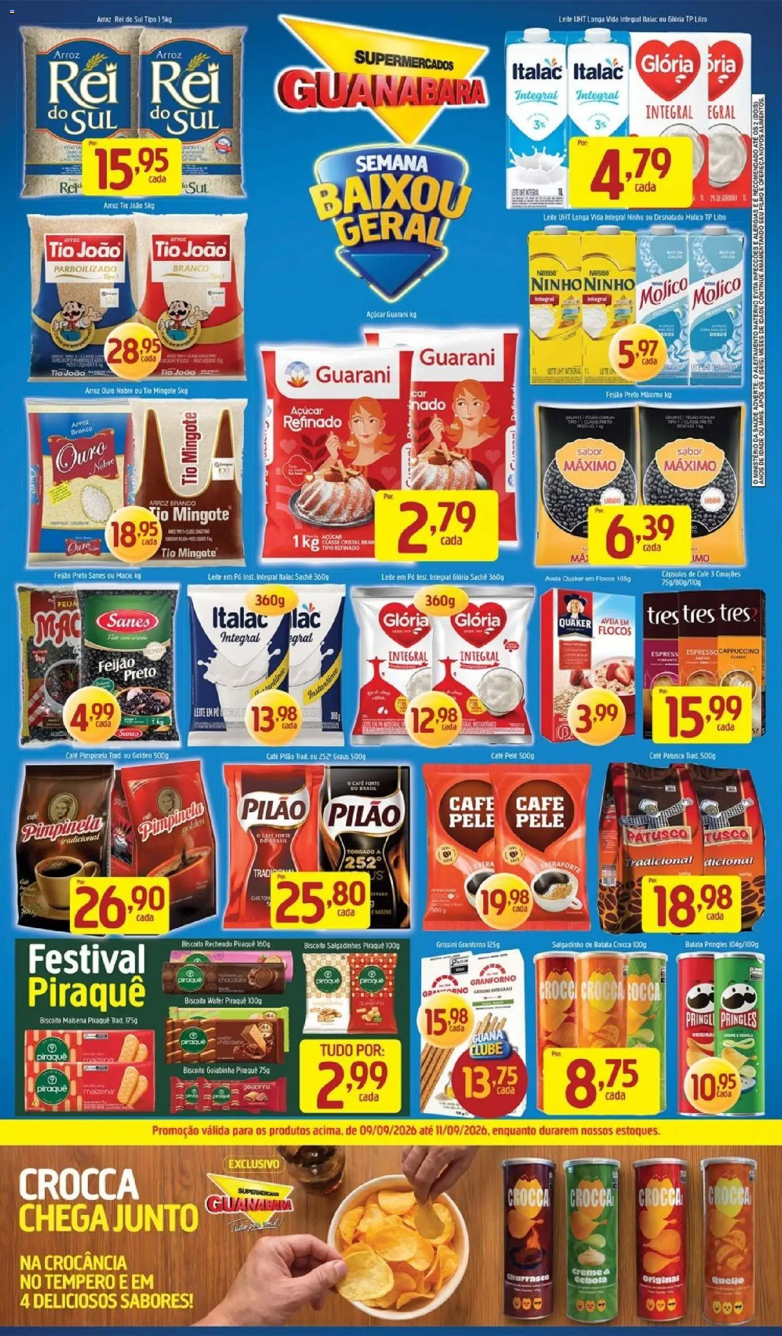 Supermercados Guanabara Folheto - válido de 09/09/2026 | Página: 2 | Produtos: Feijão, Biscoito, Cappuccino, Leite em pó