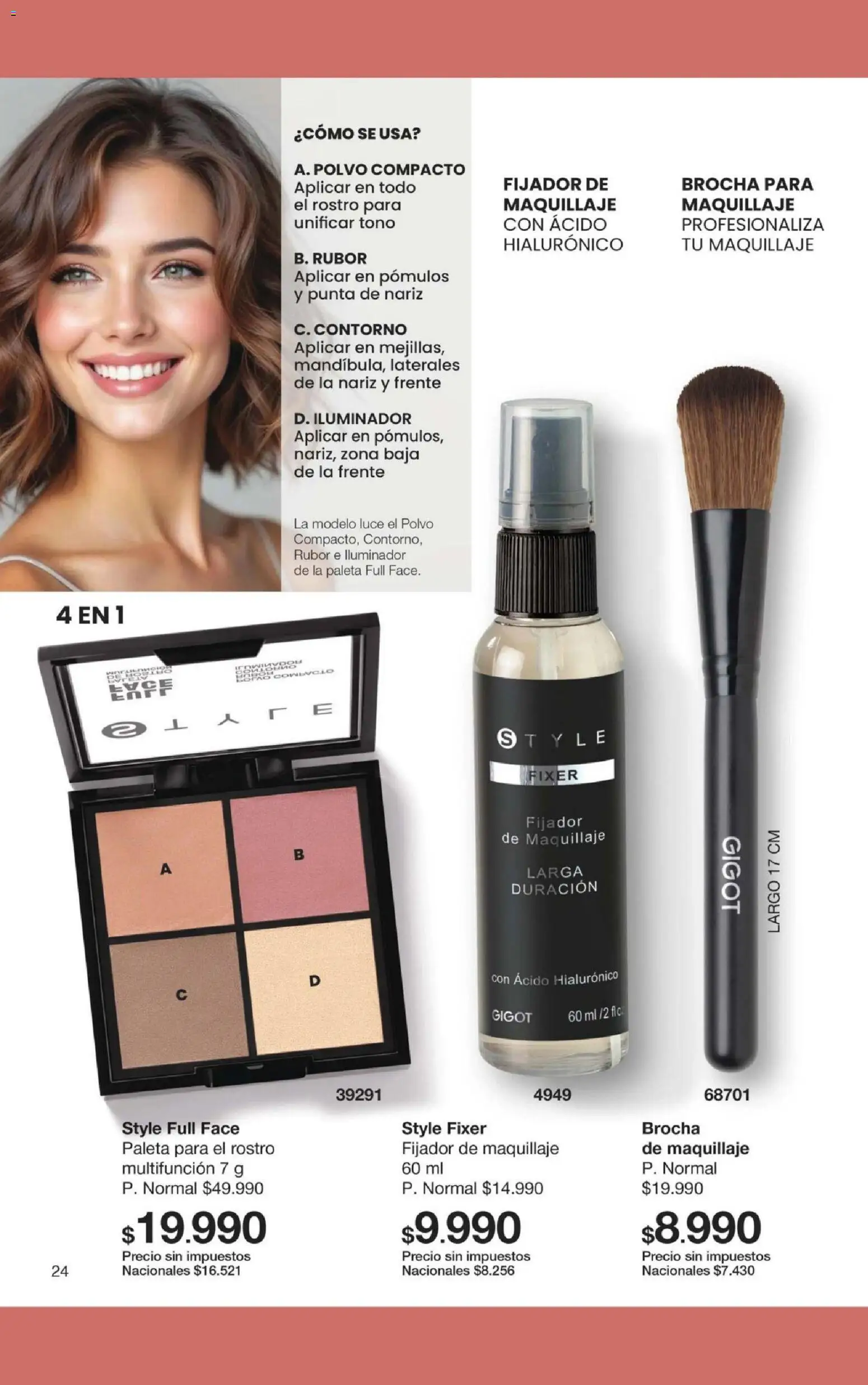 Gigot catálogo │ válido desde el 21/09/2026 | Página: 42 | Productos: Maquillaje, Contorno, Paleta, Polvo compacto