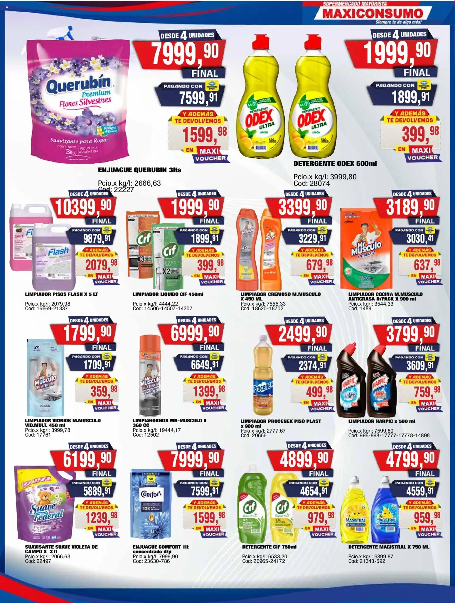 Maxiconsumo ofertas │ válido desde el 31/08/2026 | Página: 24 | Productos: Antigrasa, Suavizante para ropa, Detergente, Limón