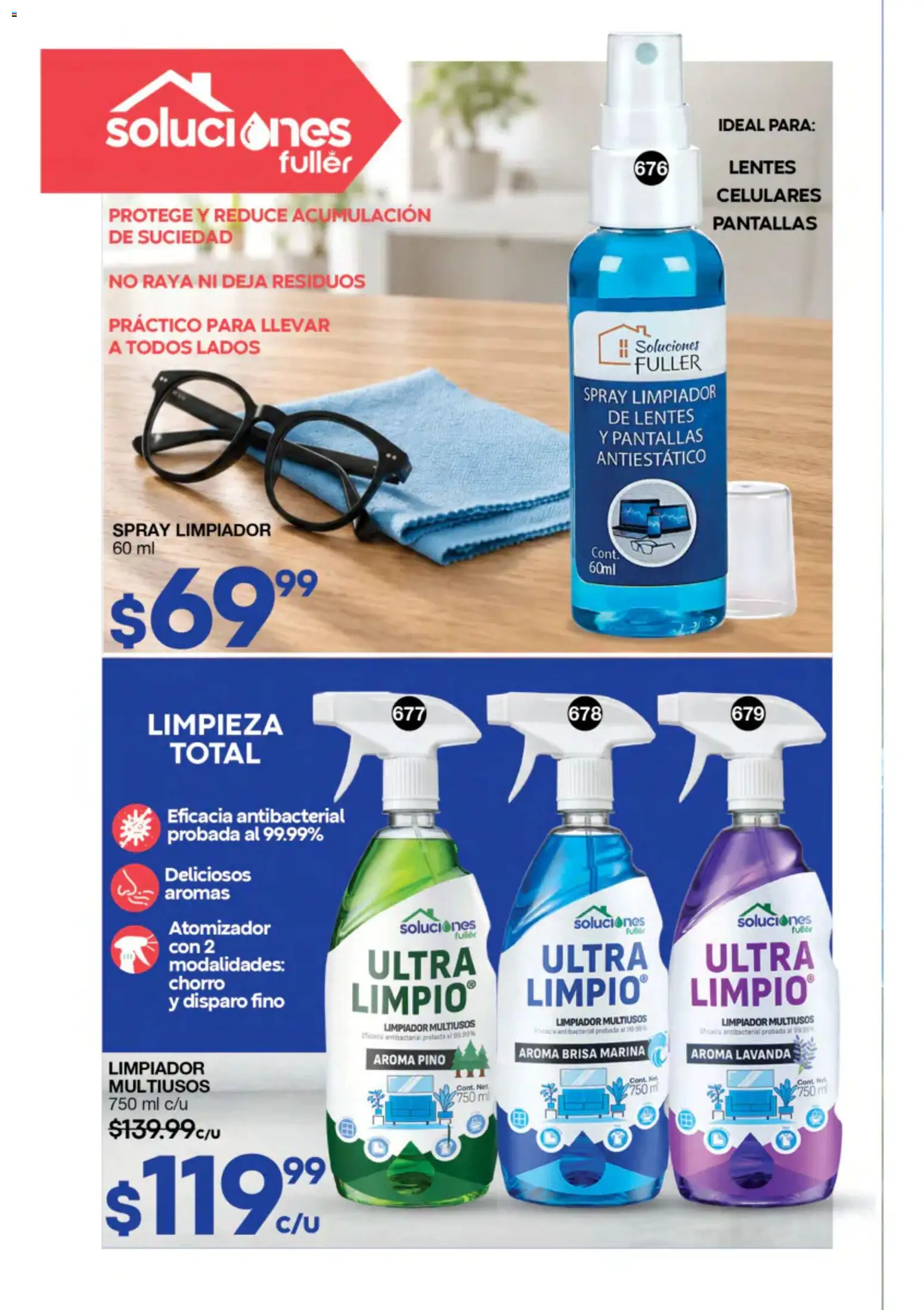 Nuevas ofertas de Fuller válidas en toda la República Mexicana desde el 22/07/2026. ¡Encuentra las mejores ofertas en Fuller campaña 8 2026! | Página: 150 | Productos: Lentes, Pantallas, Limpiador