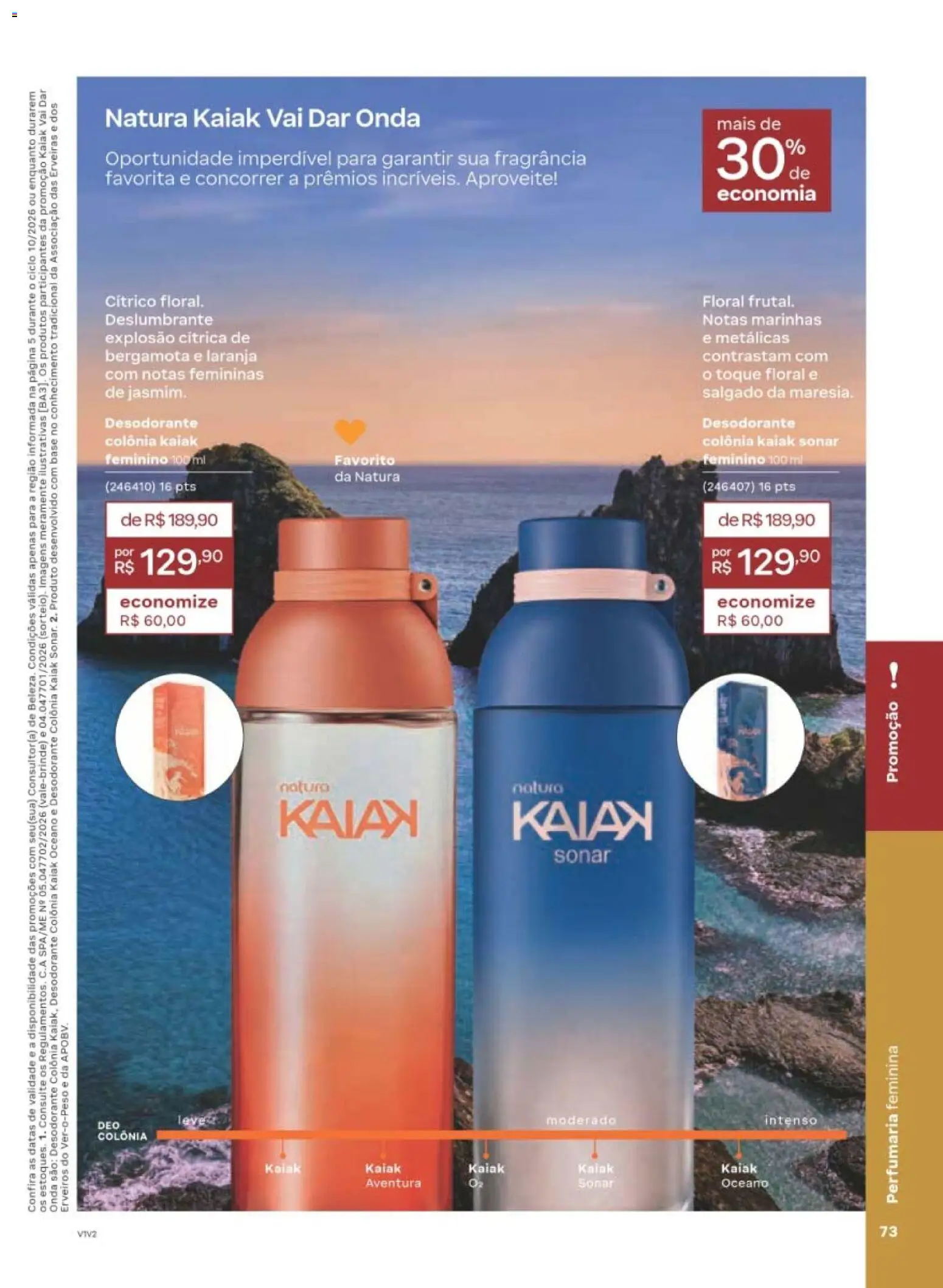 Natura Folheto - válido de 22/06/2026 | Página: 73 | Produtos: Bergamota, Fragrância, Desodorante, Base