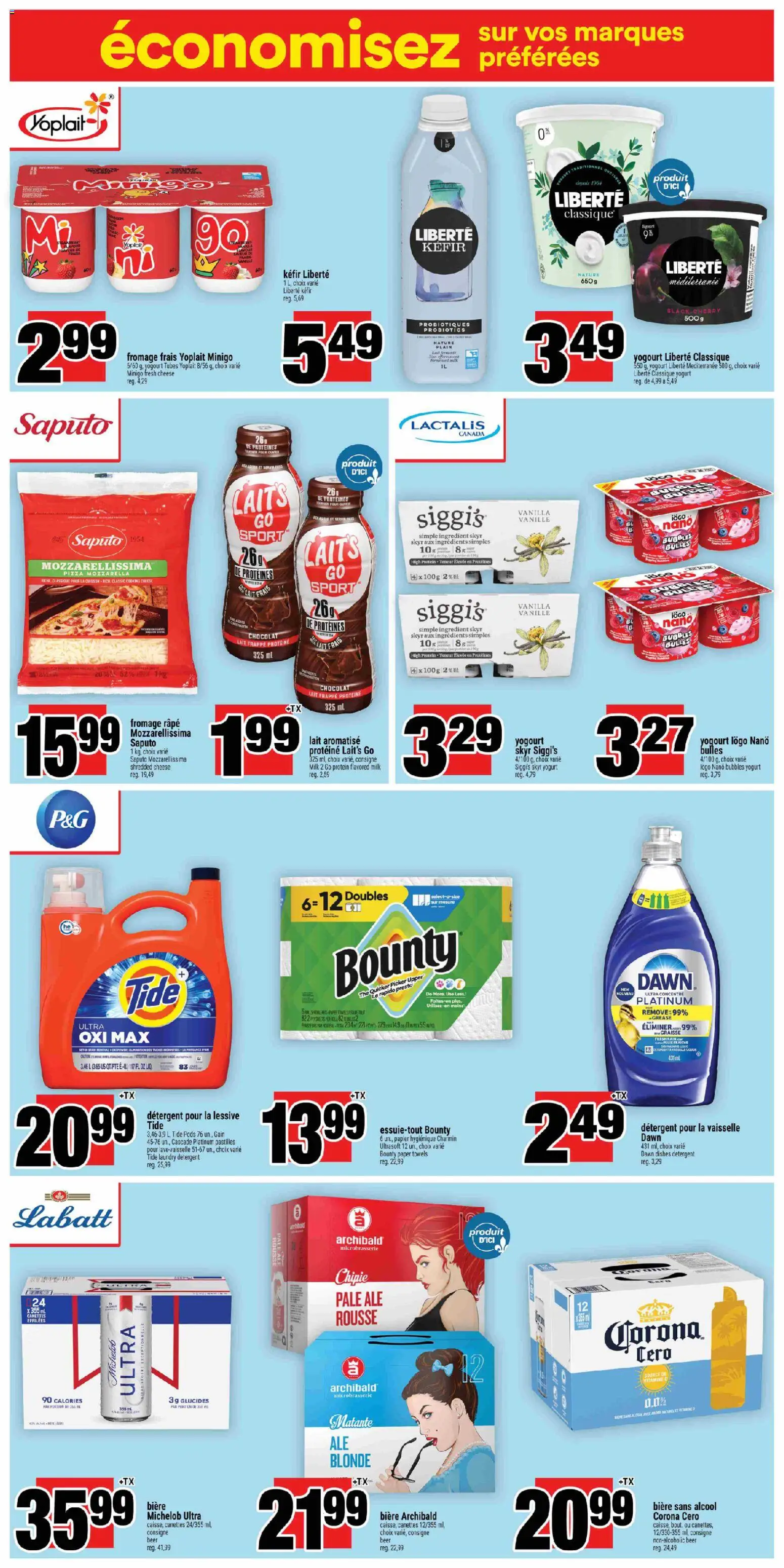 Super C flyer valid from Aug 6, 2026 | Page: 9 | Products: Detergent, Milk, Cheese, Beer