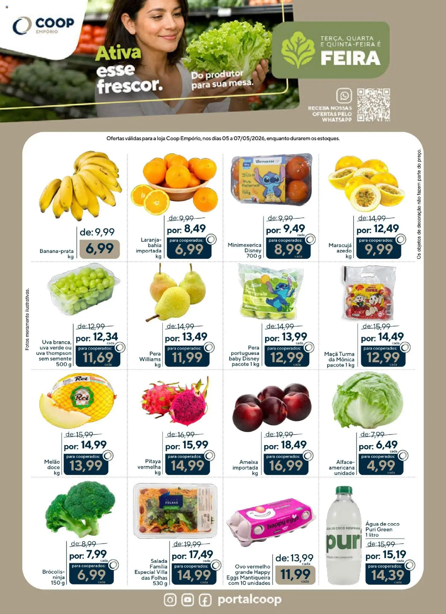 Coop Folheto - válido de 05.05.2026 | Página: 1 | Produtos: Coco, Maracujá, Água de coco, Alface