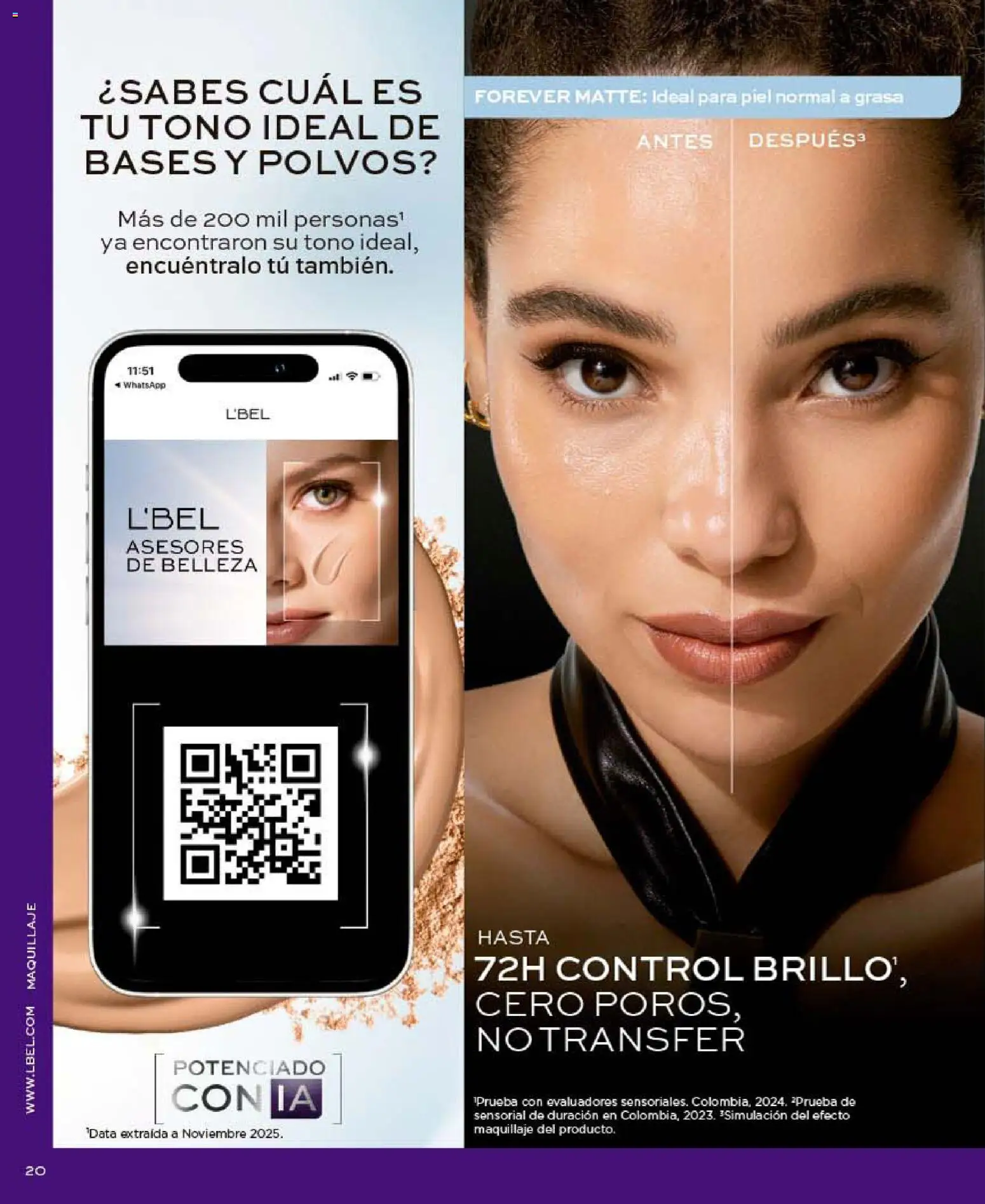 Catálogo L'Bel Campaña 10 │ válido desde el 01.06.2026 | Página: 20 | Productos: Maquillaje