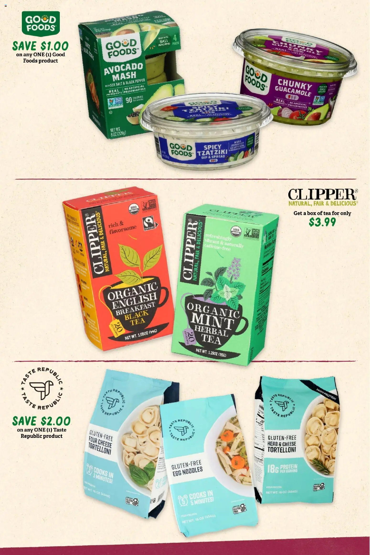 Sprouts Monthly Ad - valid from 09/23/2026 | Page: 7 | Products: Spread, Cheese, Tea, Salt