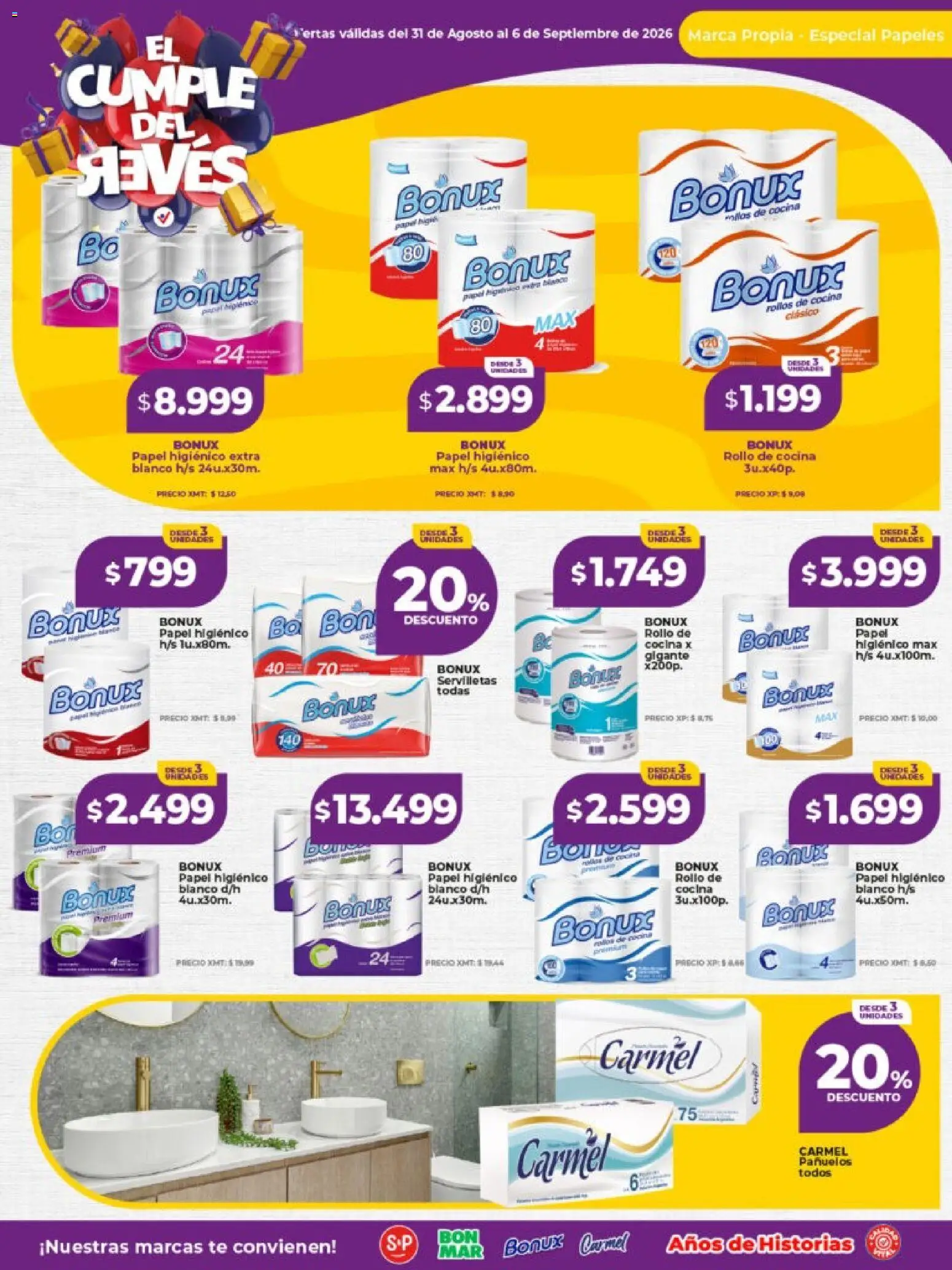 Vital - Especial nuestras marcas │ válido desde el 31/08/2026 | Página: 4 | Productos: Papel higiénico, Cocina, Servilletas, Rollos de cocina
