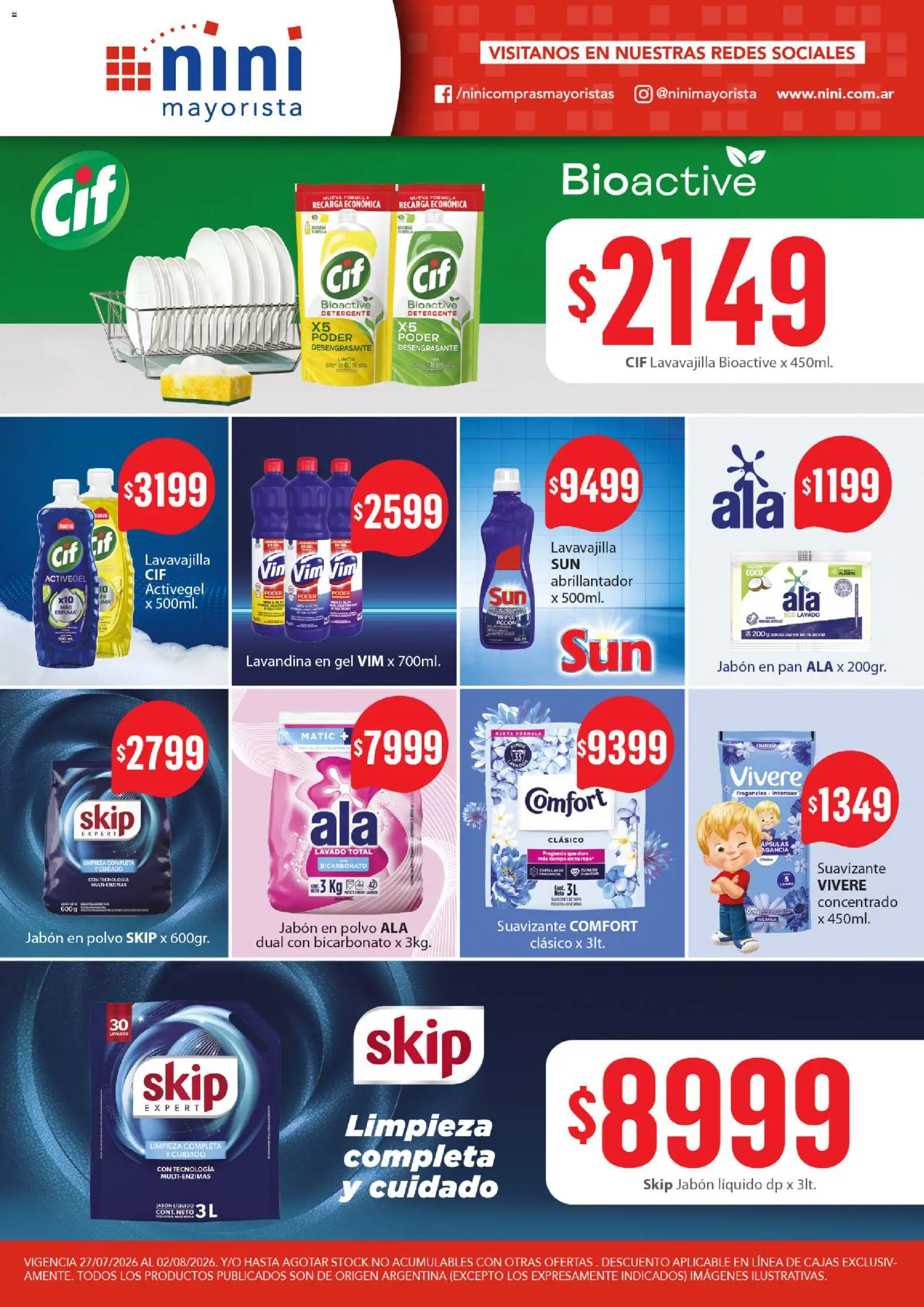 NINI Mayorista ofertas │ válido desde el 27/07/2026 | Página: 11