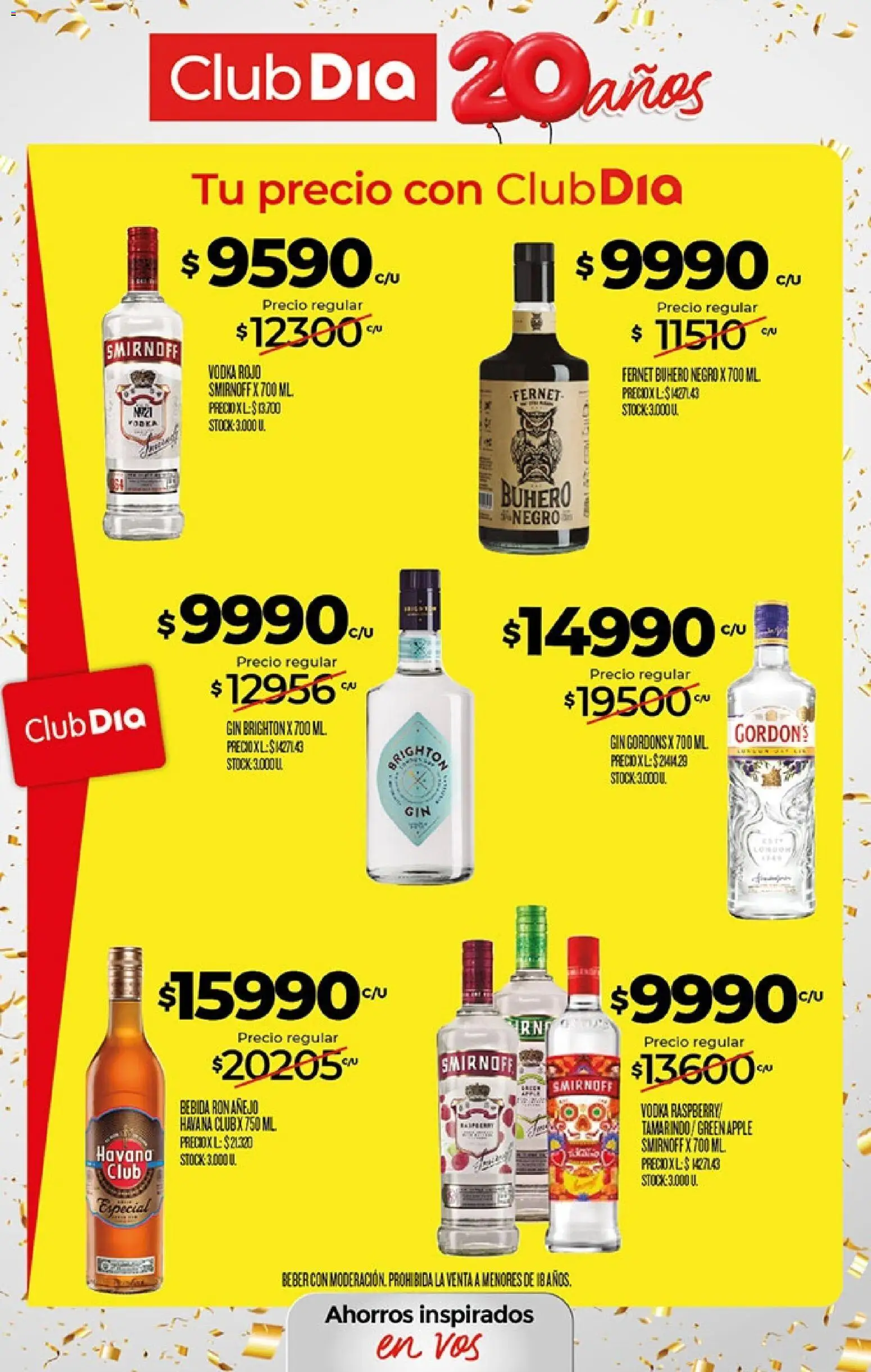 Supermercado DIA Ofertas │ válido desde el 23/09/2026 | Página: 26 | Productos: Vodka, Ron, Gin, Havana