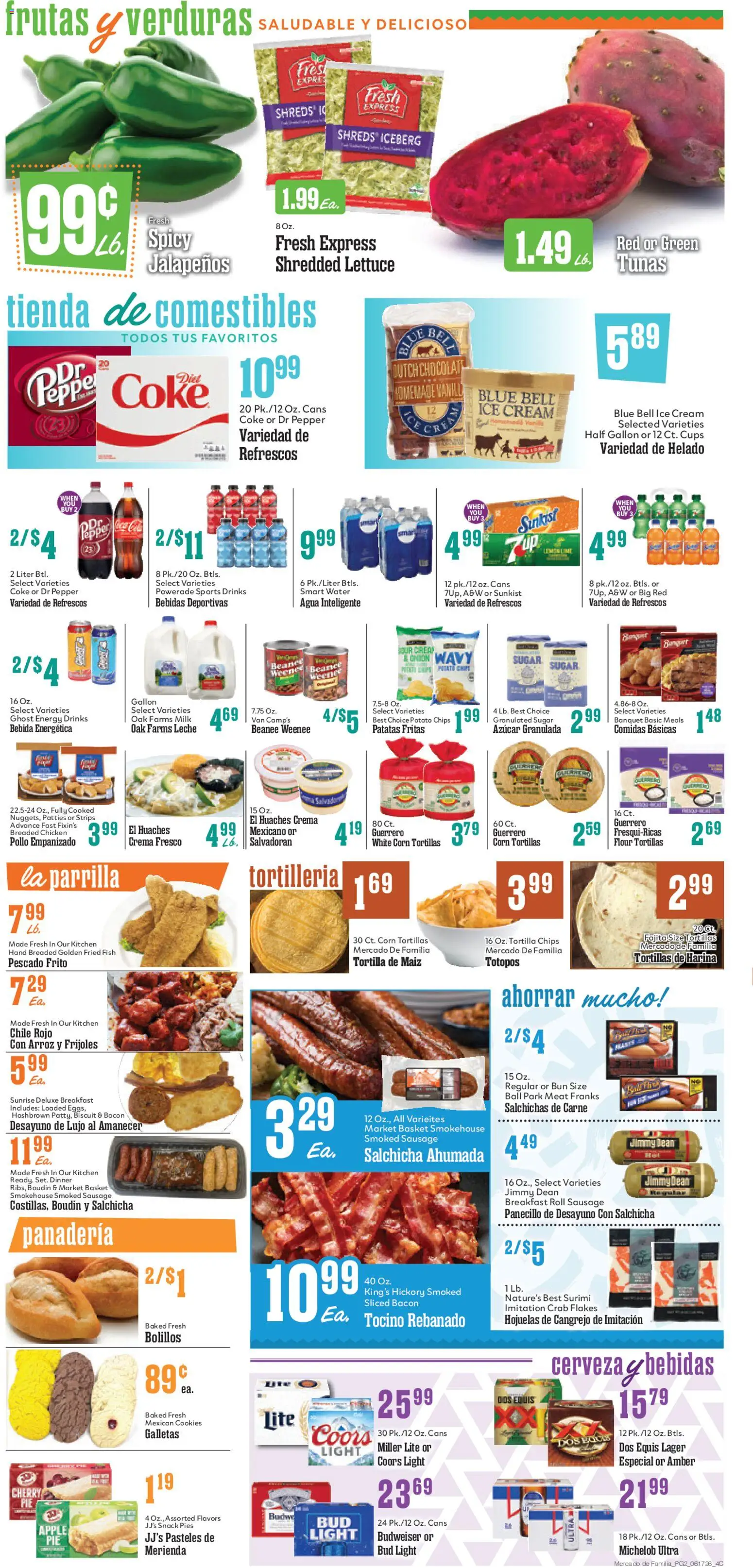 Market Basket Mercado de Familia - valid from 17.06.2026 | Page: 2 | Products: Corn, Cream, Flakes, Sugar